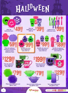 Vista previa de Soriana Mercado - Halloween y Día de muertos, nuevo folleto de la tienda, válido en México a partir del 01/10/2026 | Página: 9 | Productos: Taza, Glitter