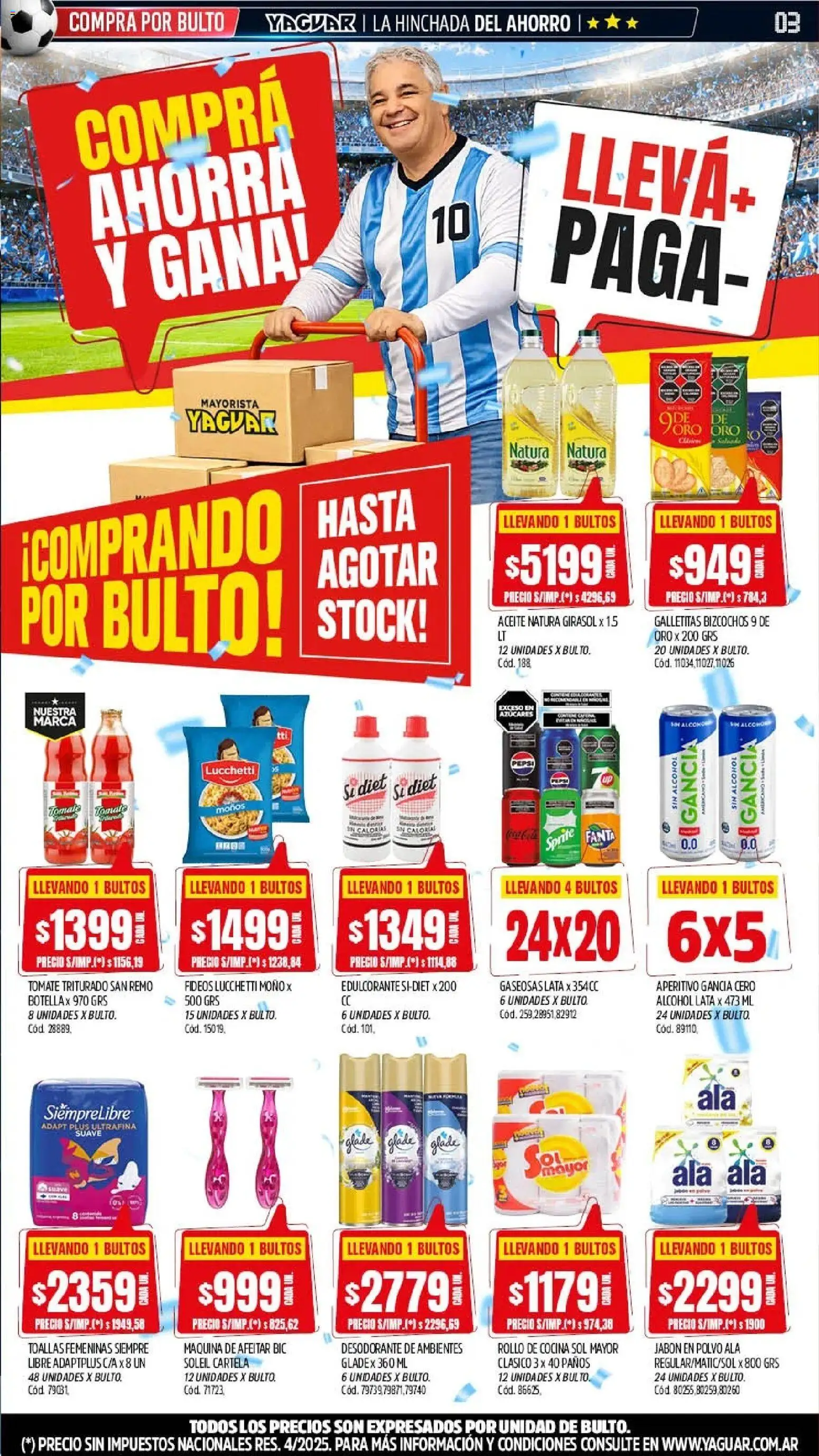 Yaguar - Oferta Semanal San Juan │ válido desde el 08.06.2026 | Página: 3 | Productos: Moño, Galletitas, Polvo, Desodorante