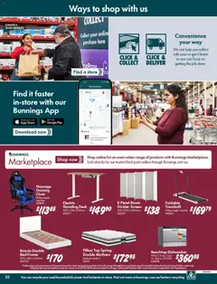 Preview of Bunnings D.I.Y. Made Easy - valid from 01/07/2026 | Page: 22 | Products: Bed frame, Weight, Press, Screen