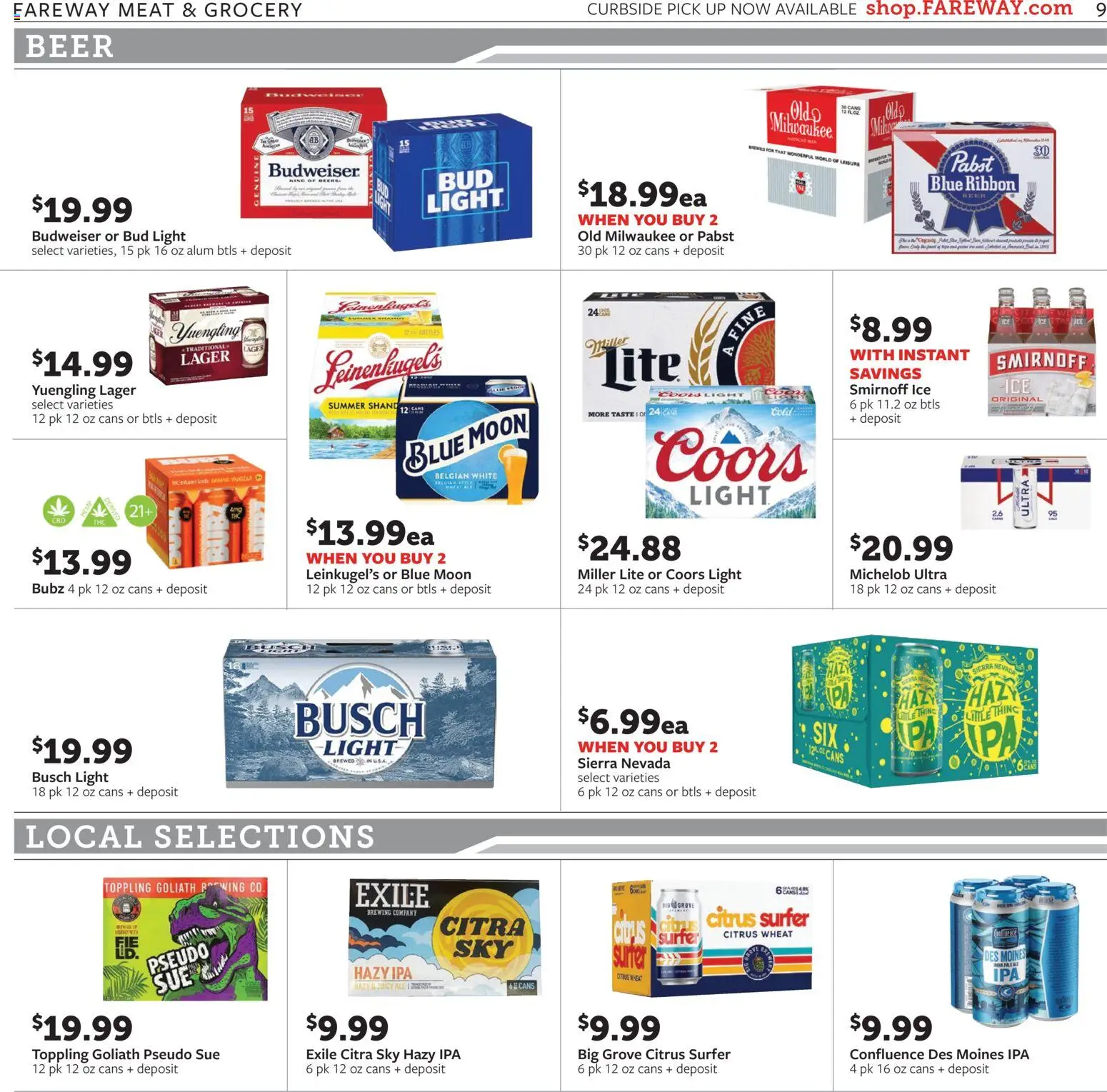 Fareway Weekly Ad - valid from 07/20/2026 | Page: 9 | Products: Beer