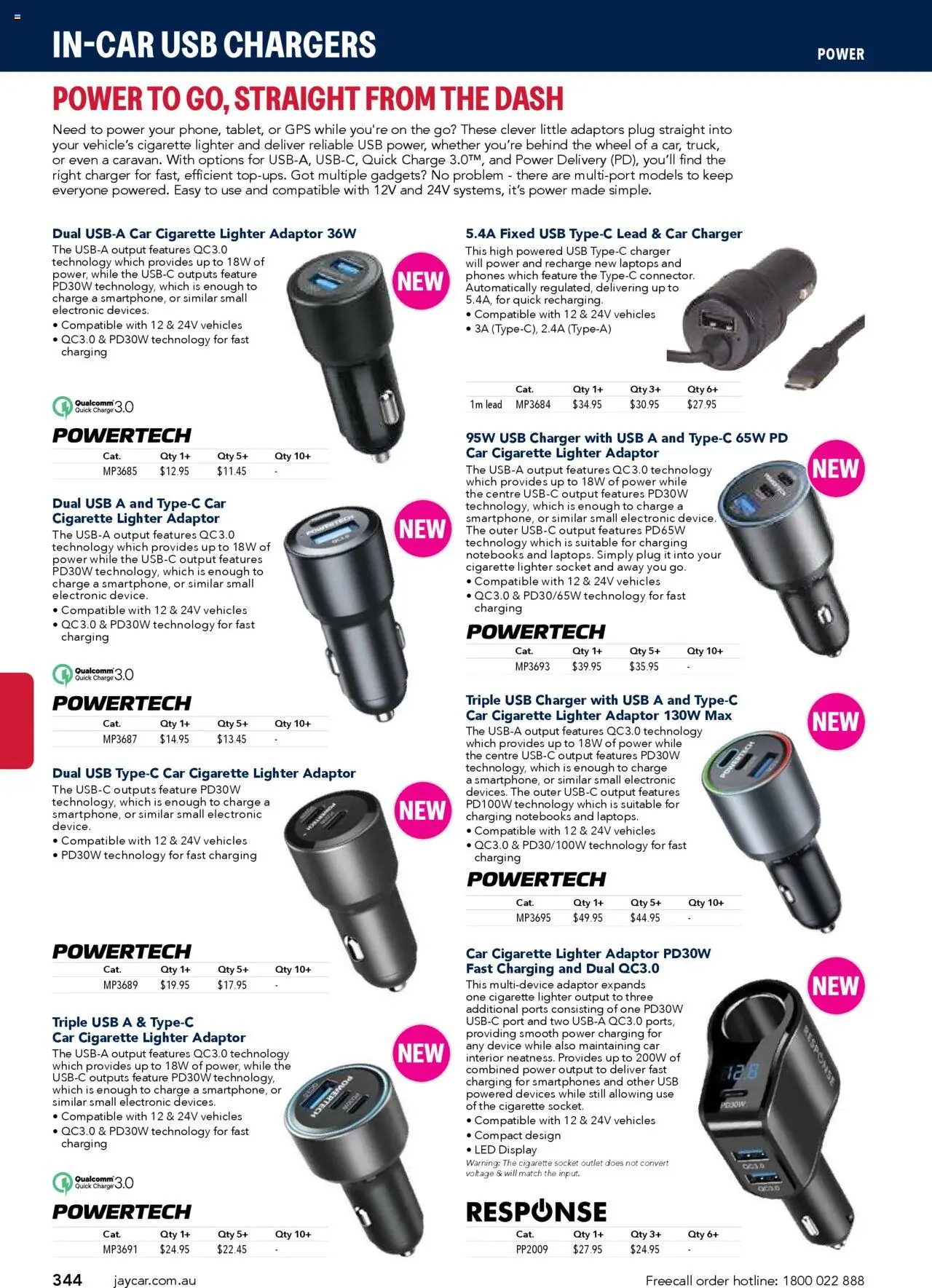 Jaycar catalogue - valid from 09/07/2025 | Page: 344 | Products: Charger, Adaptor, Device, Usb
