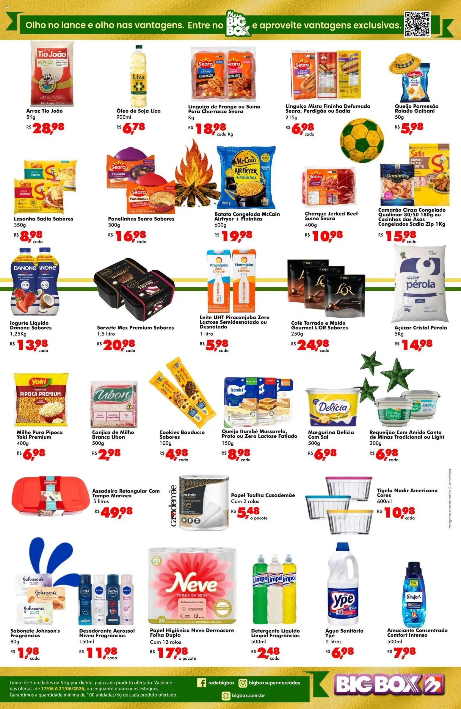 Big Box Folheto - válido de 17.06.2026 | Página: 2 | Produtos: Papel toalha, Leite, Requeijão, Tigela