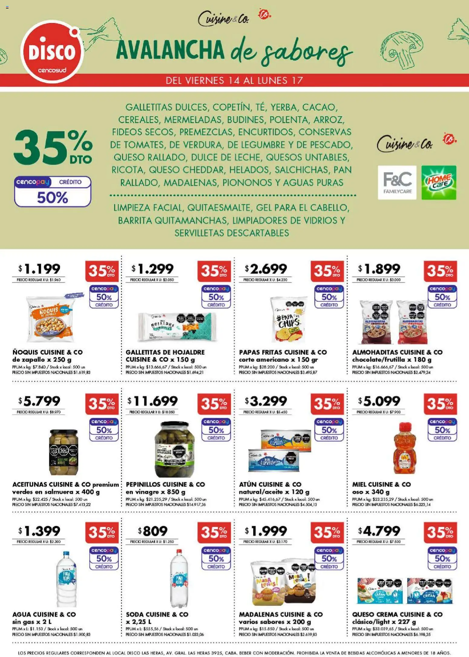 Disco - Ofertas | Córdoba │ válido desde el 13/08/2026 | Página: 7 | Productos: Disco, Zapallo, Conservas, Pan