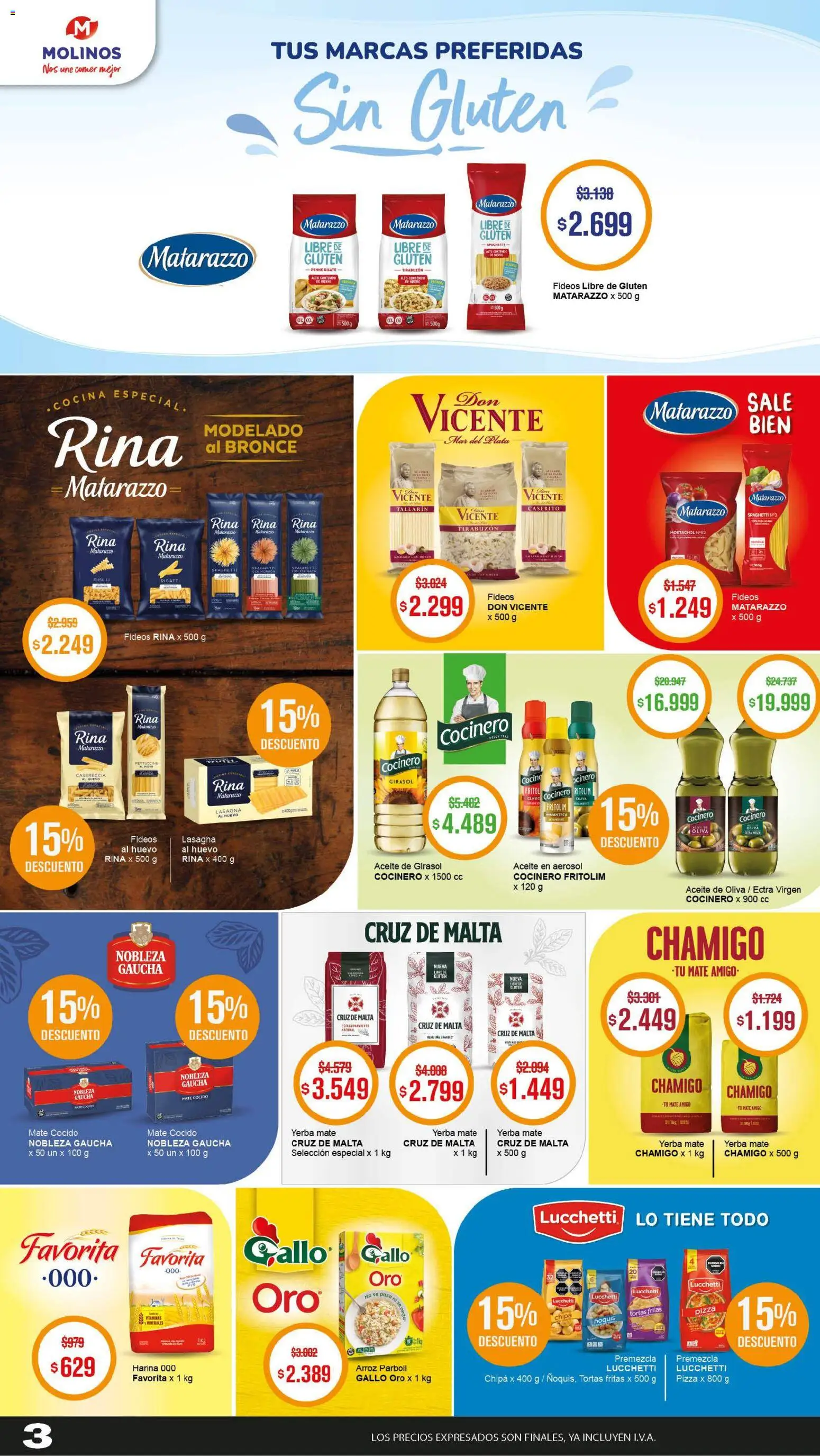 Makro Ofertas Volvete a Ilusionar │ válido desde el 07.05.2026 | Página: 3 | Productos: Harina, Yerba, Ñoquis, Mate cocido