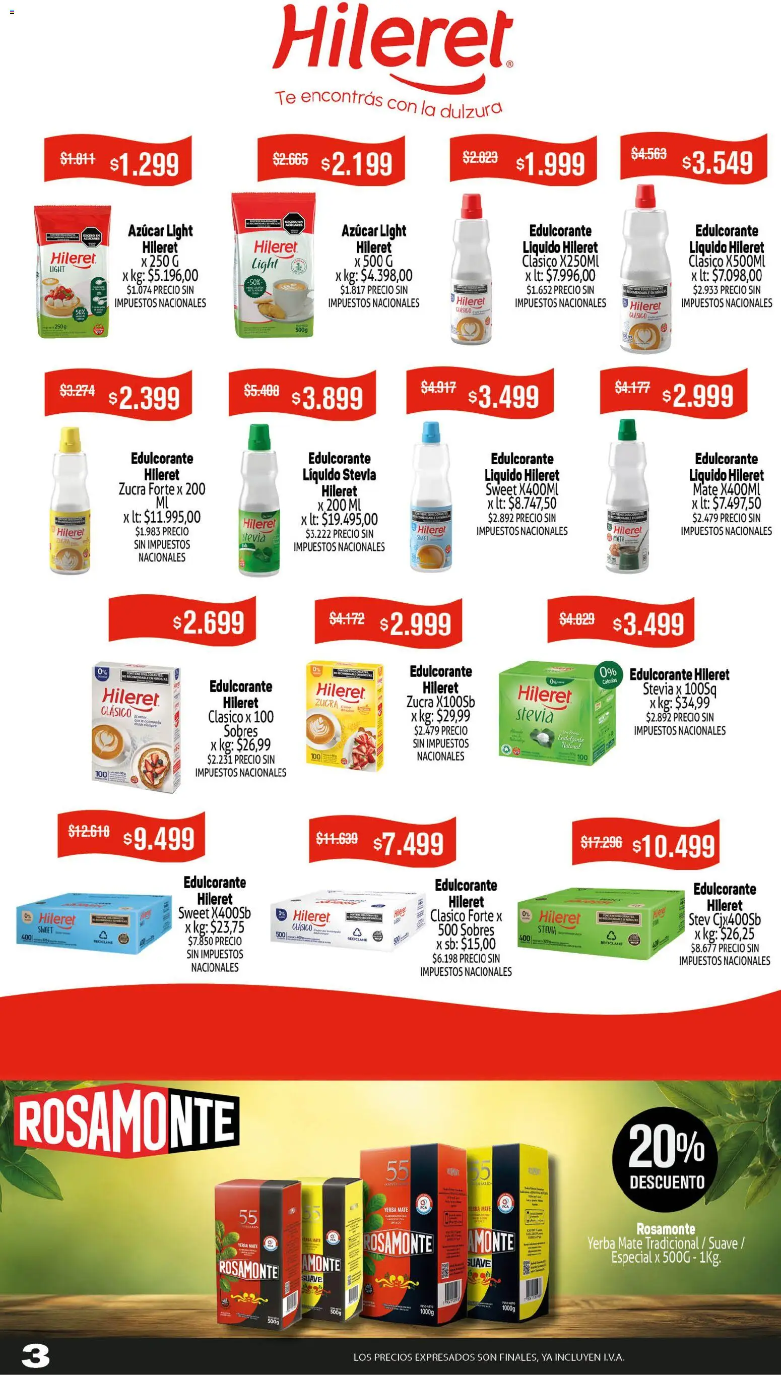 Makro ofertas Makro VOLVETE A ILUSIONAR │ válido desde el 25/06/2026 | Página: 4 | Productos: Azucar, Yerba, Edulcorante, Té