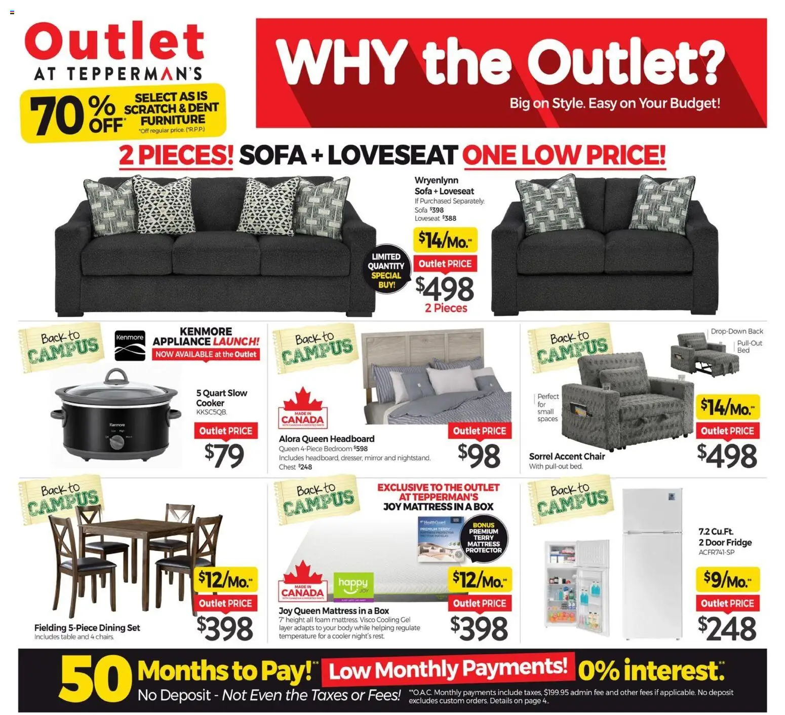 Tepperman's flyer valid from Aug 21, 2026 | Page: 1 | Products: Dining set, Slow cooker, Cooker, Box