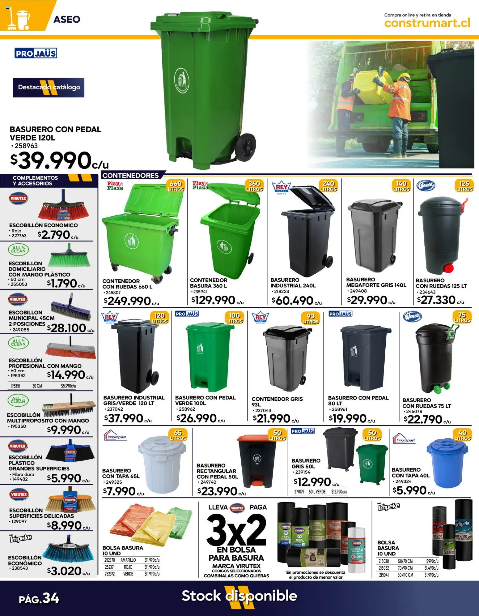 Construmart Ofertas │ válido desde el 31.07.2026 | Página: 32 | Productos: Bolsa, Mango, Escobillon, Basurero