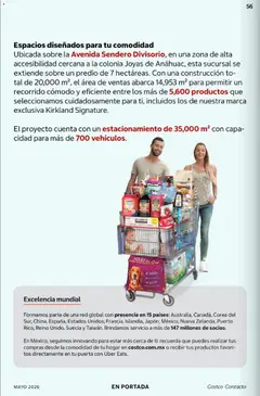 Vista previa de KIRKLAND diapers couches pañales, Kirkland Signature diapers, nuevo folleto de la tienda, válido en México a partir del 01.05.2026 | Página: 56