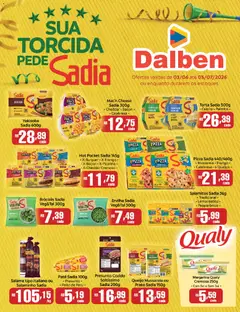 Supermercado Dalben ofertas Sadia - Pré-Visualização do folheto da loja Supermercado Dalben, válido de 03/06/2026