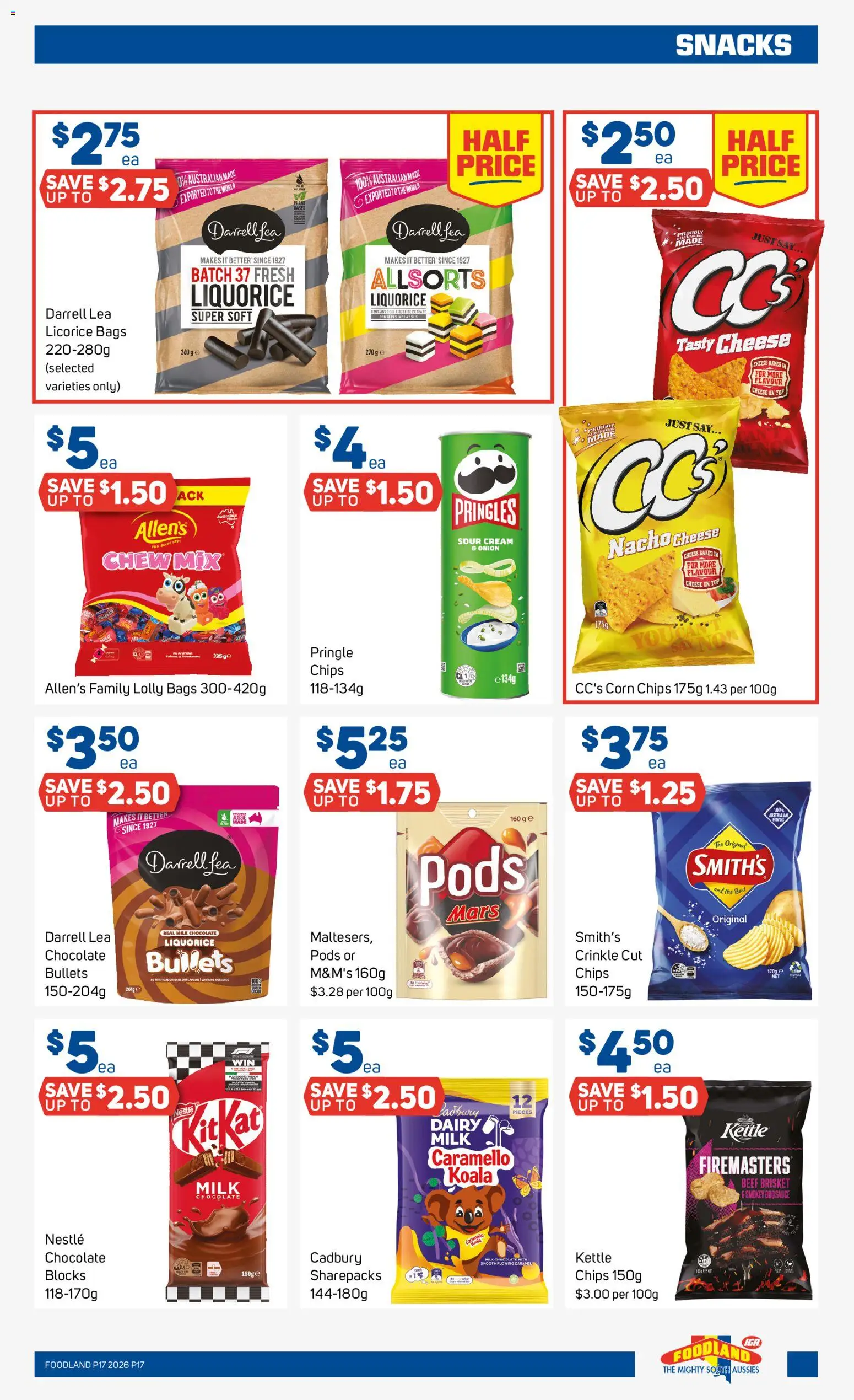 Foodland catalogue - valid from 22.04.2026 | Page: 17 | Products: Milk, Dairy, Chips, Kettle
