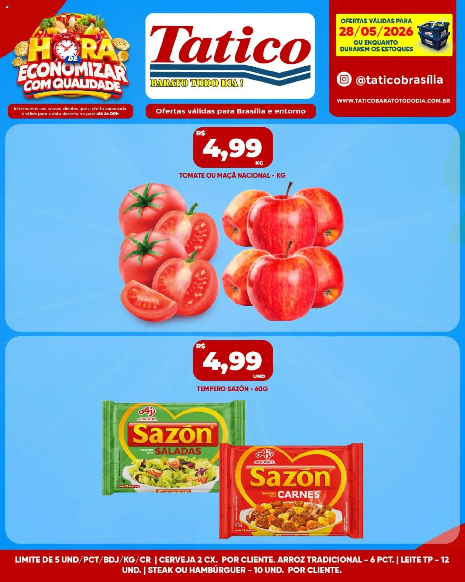 Tatico Folheto - válido de 29.05.2026 | Página: 27 | Produtos: Leite, Cerveja, Arroz, Hambúrguer