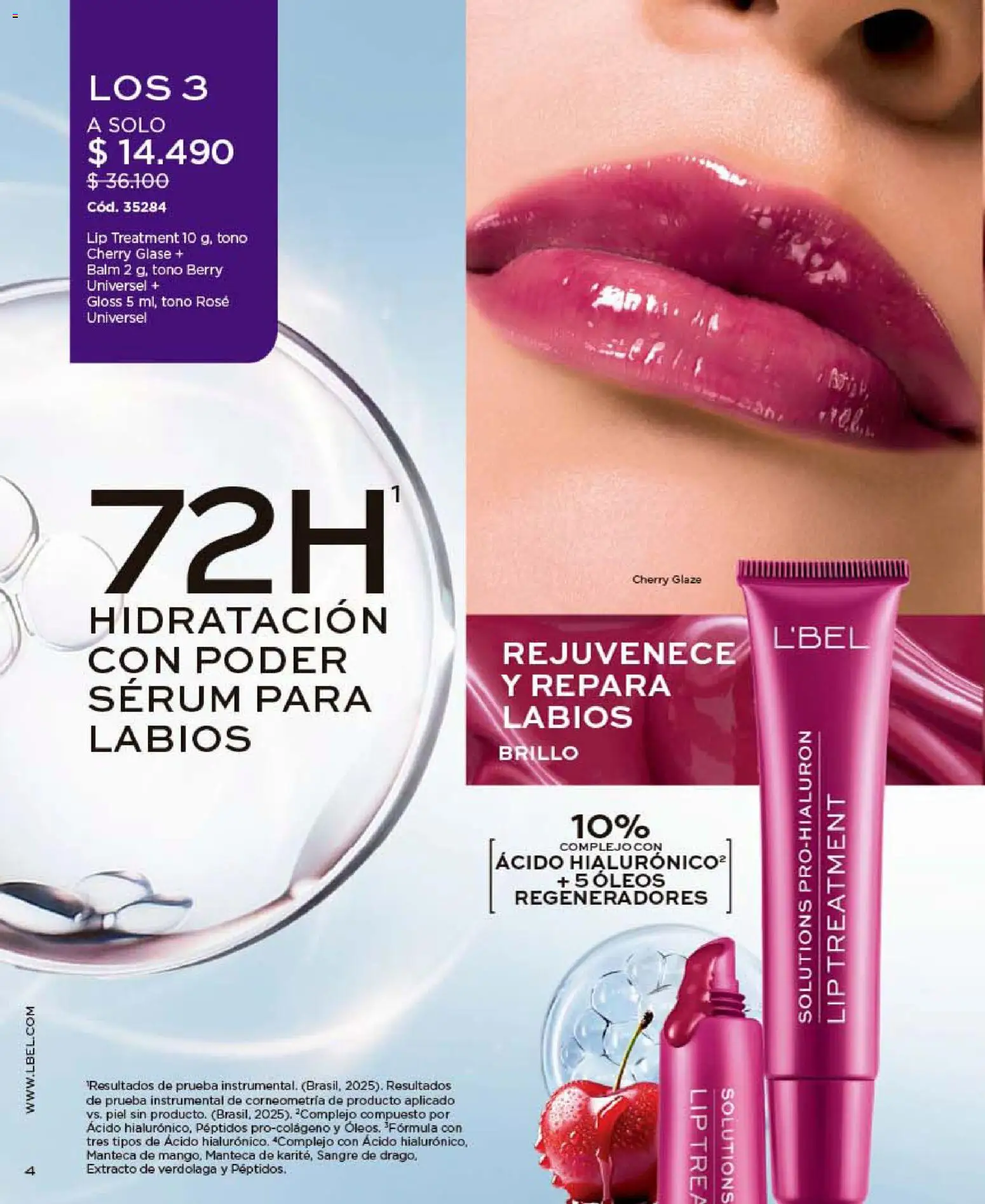 Catálogo L'Bel Campaña 10 │ válido desde el 01.06.2026 | Página: 4 | Productos: Brillo, Manteca, Serum