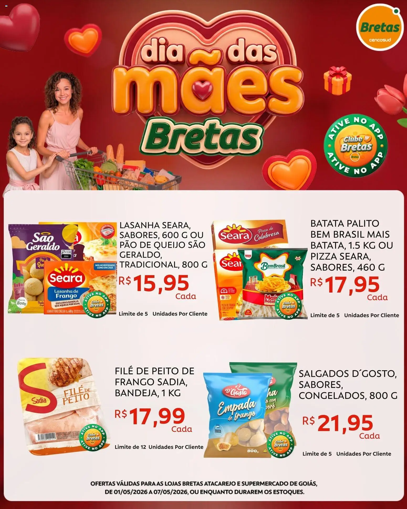Bretas Folheto - válido de 01.05.2026 | Página: 2 | Produtos: Queijo, Batata, Frango, Pão de queijo