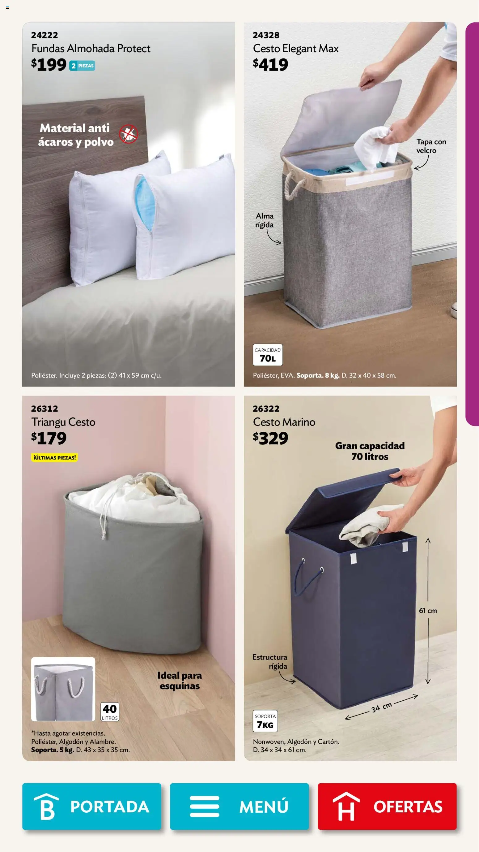 Nuevas ofertas de Betterware válidas en toda la República Mexicana desde el 31/08/2026. ¡Encuentra las mejores ofertas en Betterware campaña 9 2026! | Página: 65 | Productos: Algodón, Almohada, Polvo