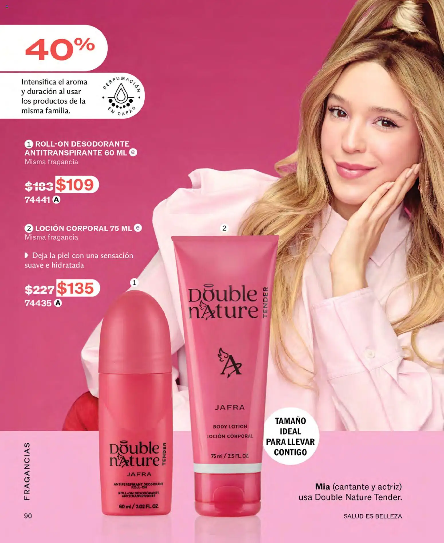 Nuevas ofertas de JAFRA válidas en toda la República Mexicana desde el 01.06.2026. ¡Encuentra las mejores ofertas en JAFRA catálogo! | Página: 90 | Productos: Antitranspirante, Loción, Body, Fragancia