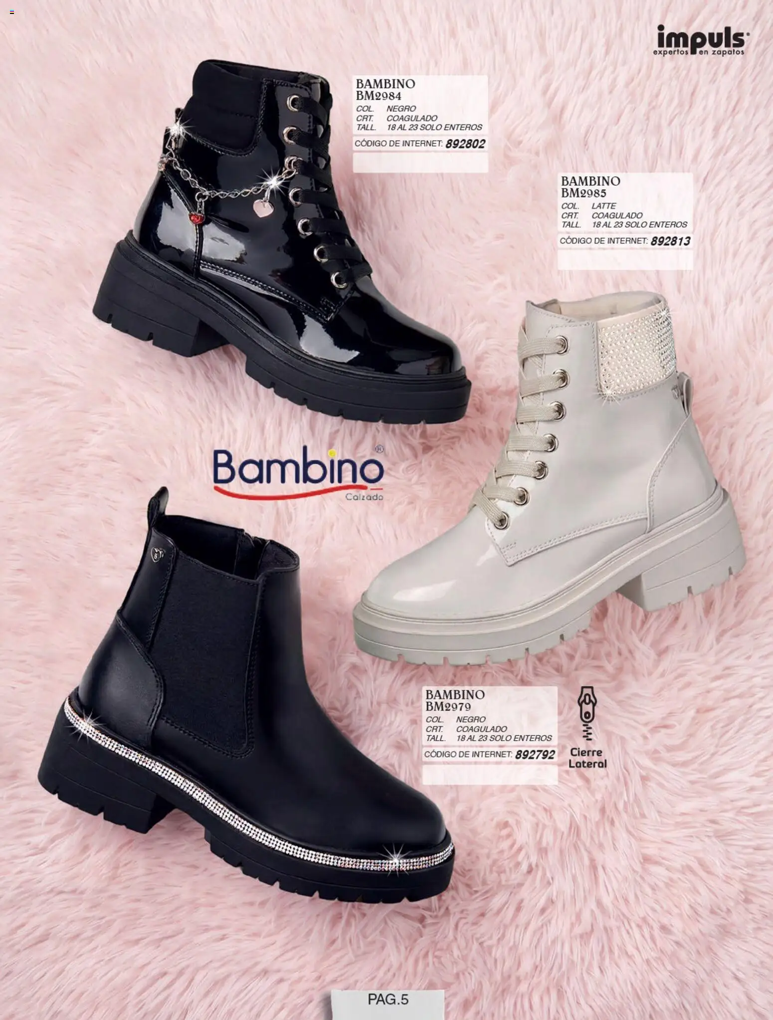 Nuevas ofertas de Impuls válidas en toda la República Mexicana desde el 01/07/2026. ¡Encuentra las mejores ofertas en Impuls catálogo Niña! | Página: 7 | Productos: Zapatos