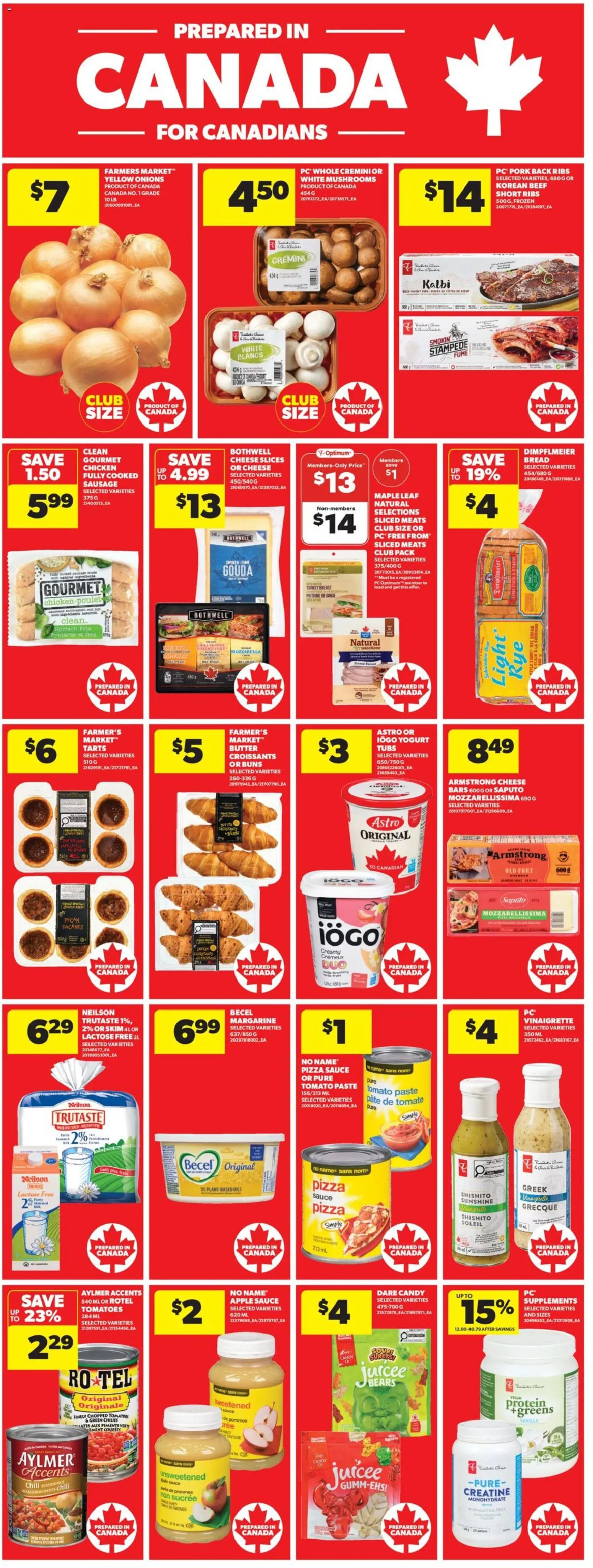 Real Canadian Superstore flyer valid from 16.04.2026 | Page: 7 | Products: PC, Turkey, Butter, Tomatoes
