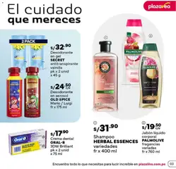 Vista previa de folleto Catálogo Plaza Vea - Díptico Cuidado Personal N2 de la Plaza Vea válido desde 15/06/2026 | Página: 3 | Productos: Shampoo, Jabón, Antitranspirante, Crema