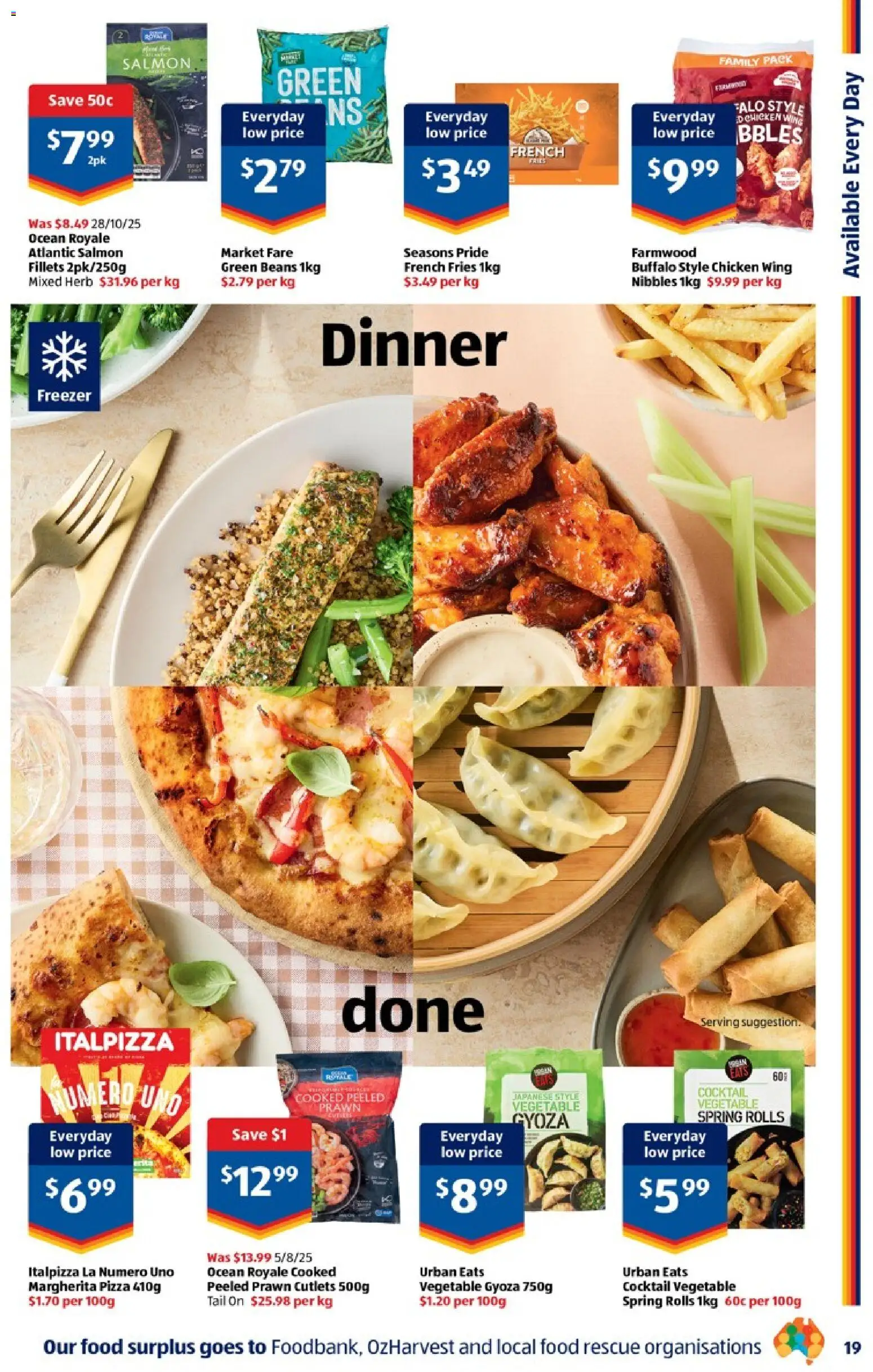 Aldi catalogue - valid from 29.04.2026 | Page: 19 | Products: Pizza, Chicken, Salmon, Freezer