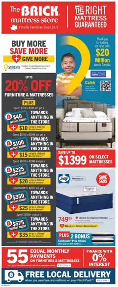 Preview of The Brick - Brick Mattress Store from shop The Brick valid from Sep 29, 2026