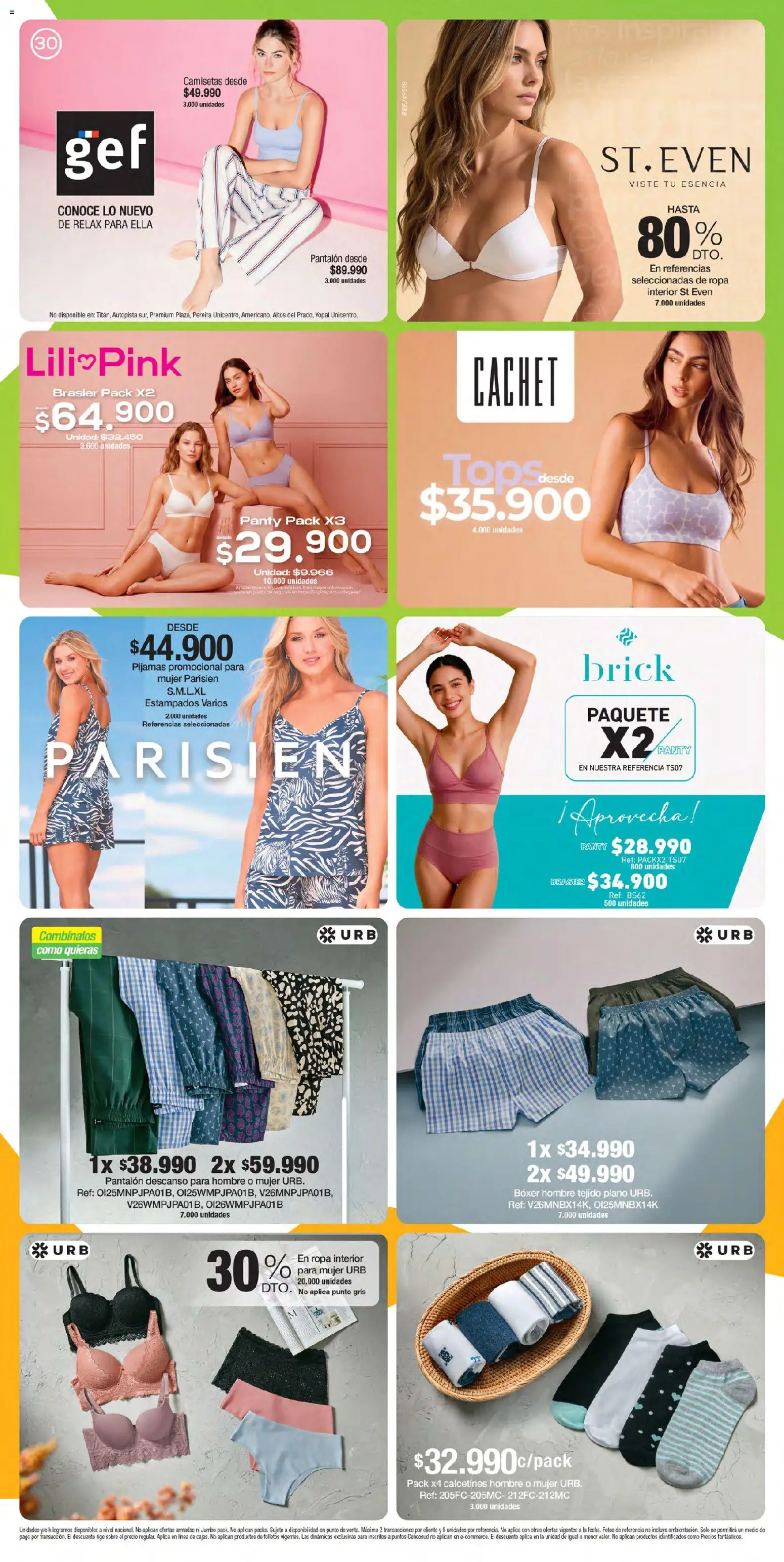 Jumbo revista - valida desde el 24/09/2026 | Página: 30 | Productos: Brasier, Sobre, Ropa, Ropa interior
