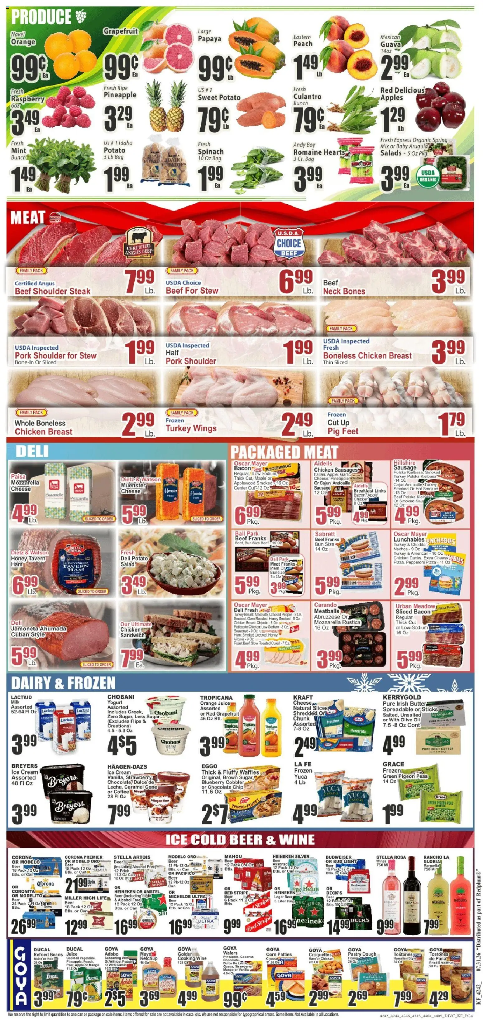 Key Food Weekly Ad - valid from 07/31/2026 | Page: 4 | Products: Oil, Apples, Ketchup, Beans