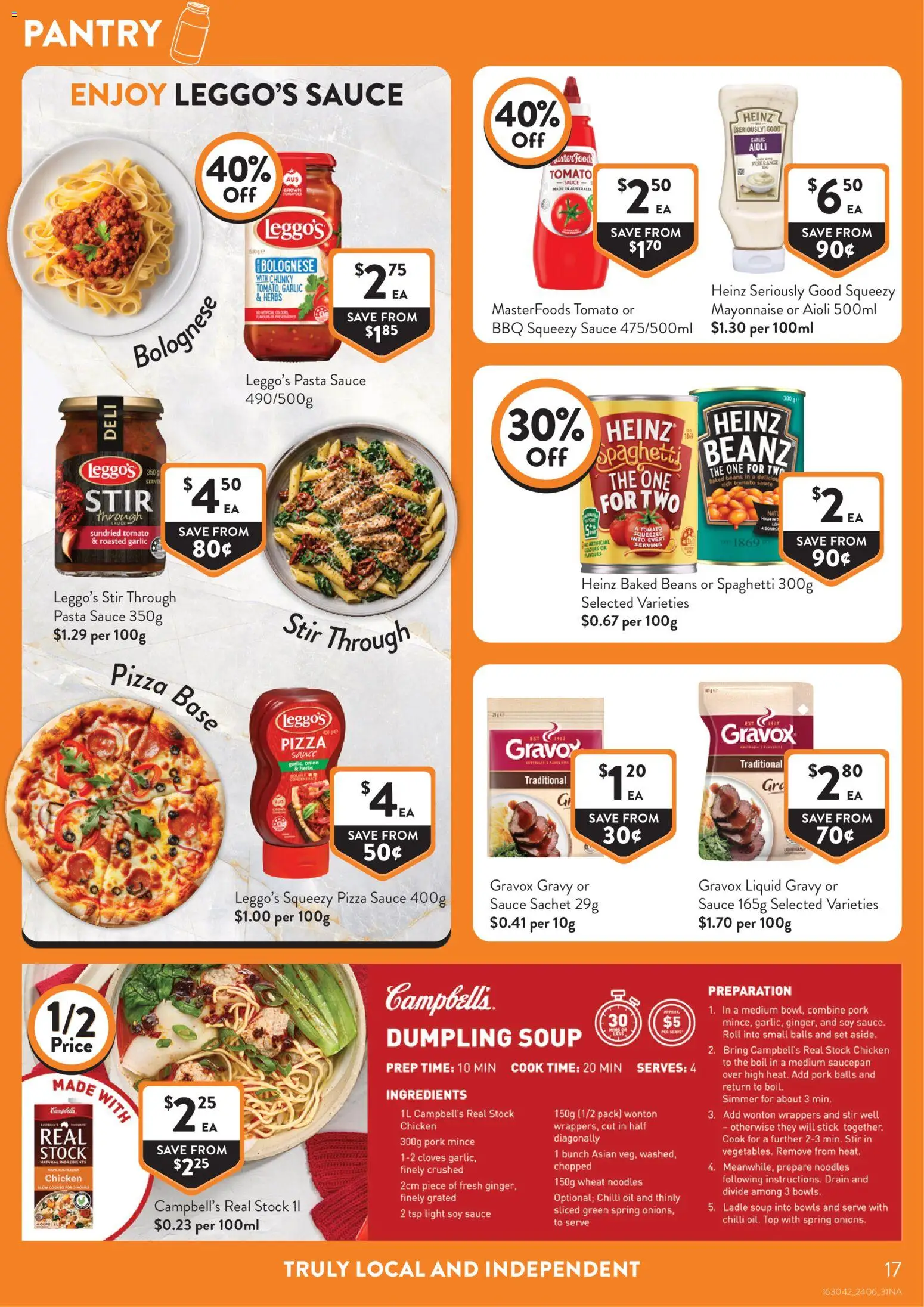 Foodworks catalogue - valid from 24/06/2026 | Page: 17 | Products: Oil, Mayonnaise, Sauce, Soup
