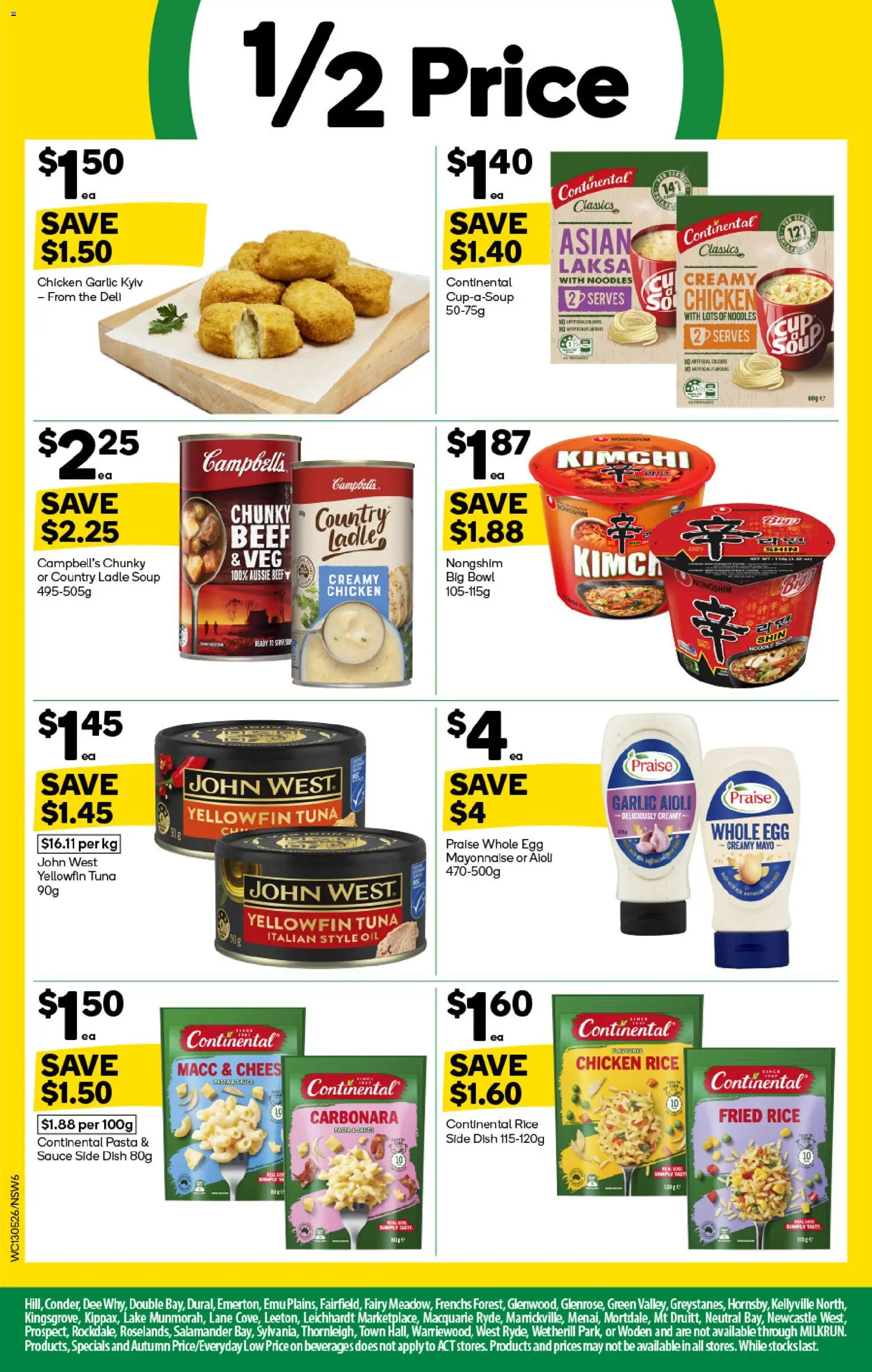 Woolworths catalogue - valid from 13.05.2026 | Page: 6 | Products: Beef, Pasta, Mayonnaise, Tuna