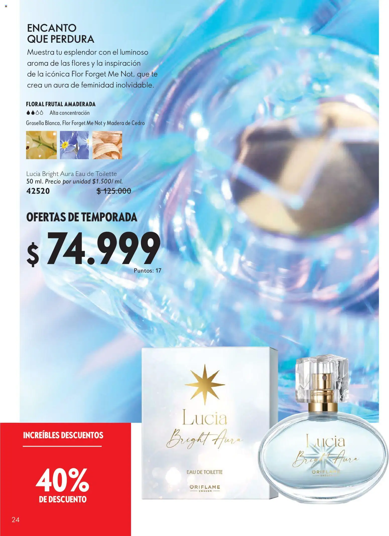 Oriflame revista - valida desde el 01/08/2026 | Página: 24 | Productos: Té, Eau de toilette