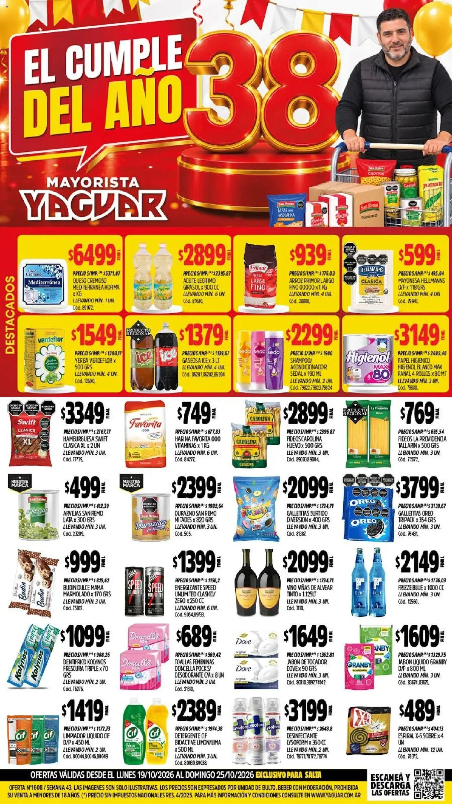 Yaguar - Oferta Semanal Salta │ válido desde el 19/10/2026 | Página: 1