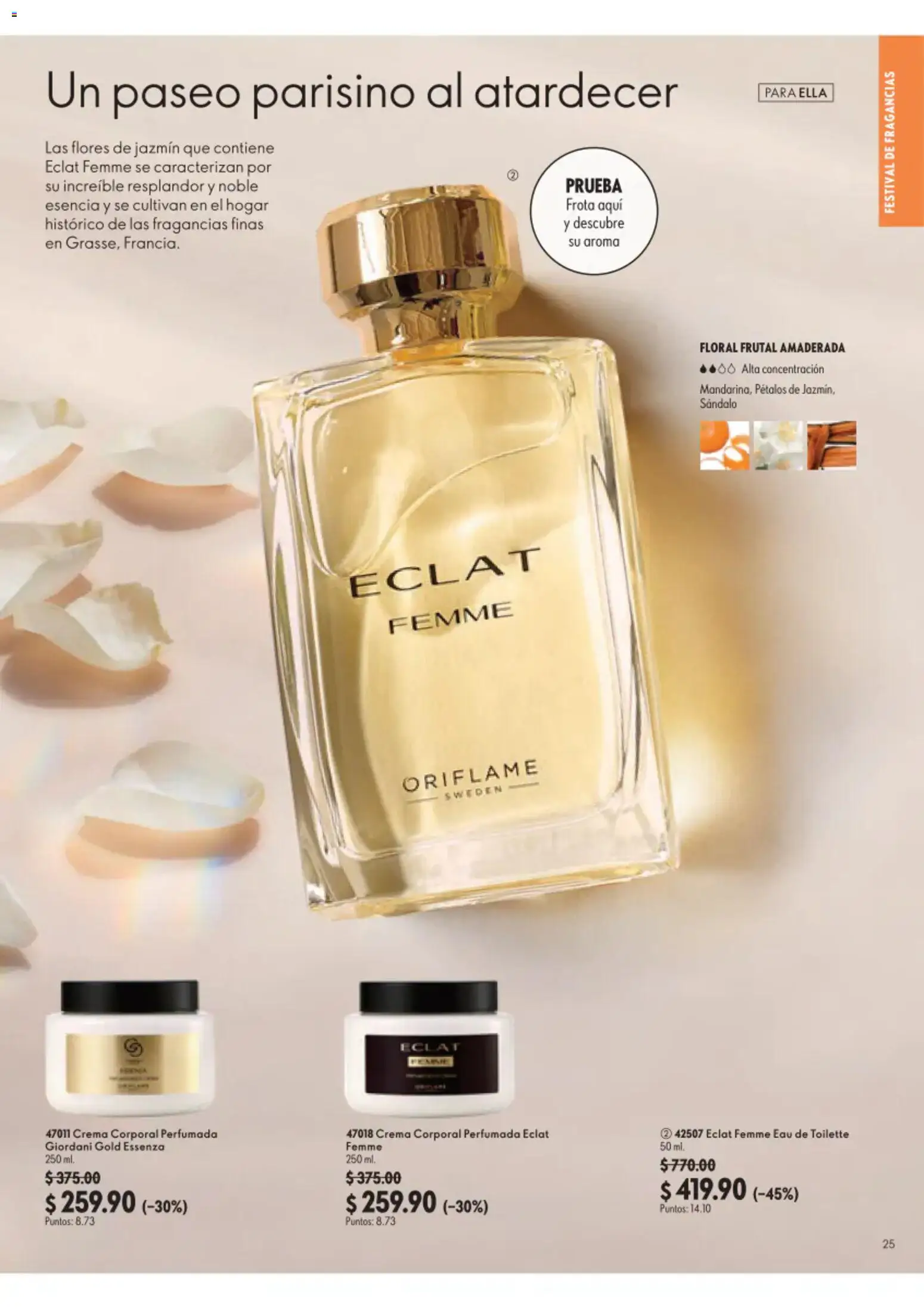 Nuevas ofertas de Oriflame válidas en toda la República Mexicana desde el 22/08/2026. ¡Encuentra las mejores ofertas en Oriflame campaña 12 2026! | Página: 25 | Productos: Crema, Eau de toilette, Crema corporal