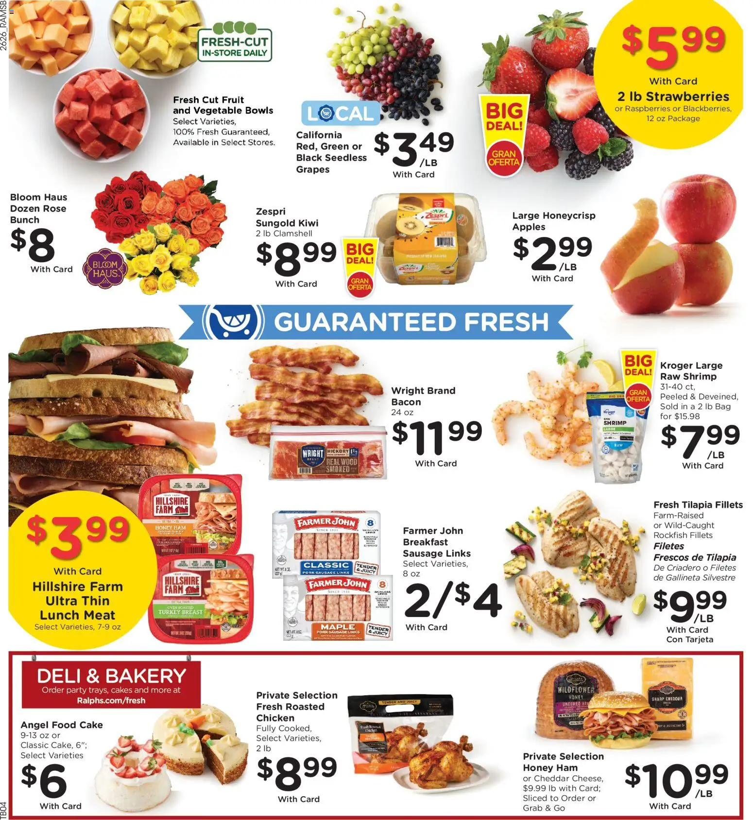 Ralphs Weekly Ad - valid from 07/29/2026 | Page: 14 | Products: Apples, Strawberries, Grapes, Bag