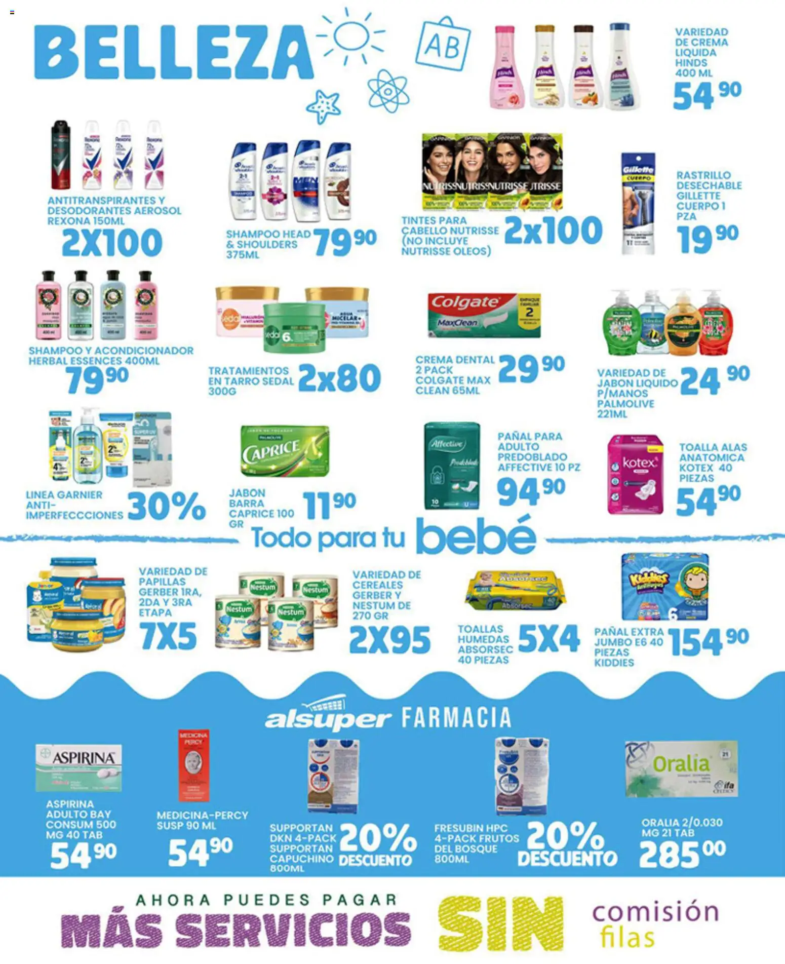 Nuevas ofertas de Alsuper válidas en toda la República Mexicana desde el 04/08/2026. ¡Encuentra las mejores ofertas en Alsuper folleto! | Página: 4 | Productos: Crema, Toalla, Acondicionador, Jabón