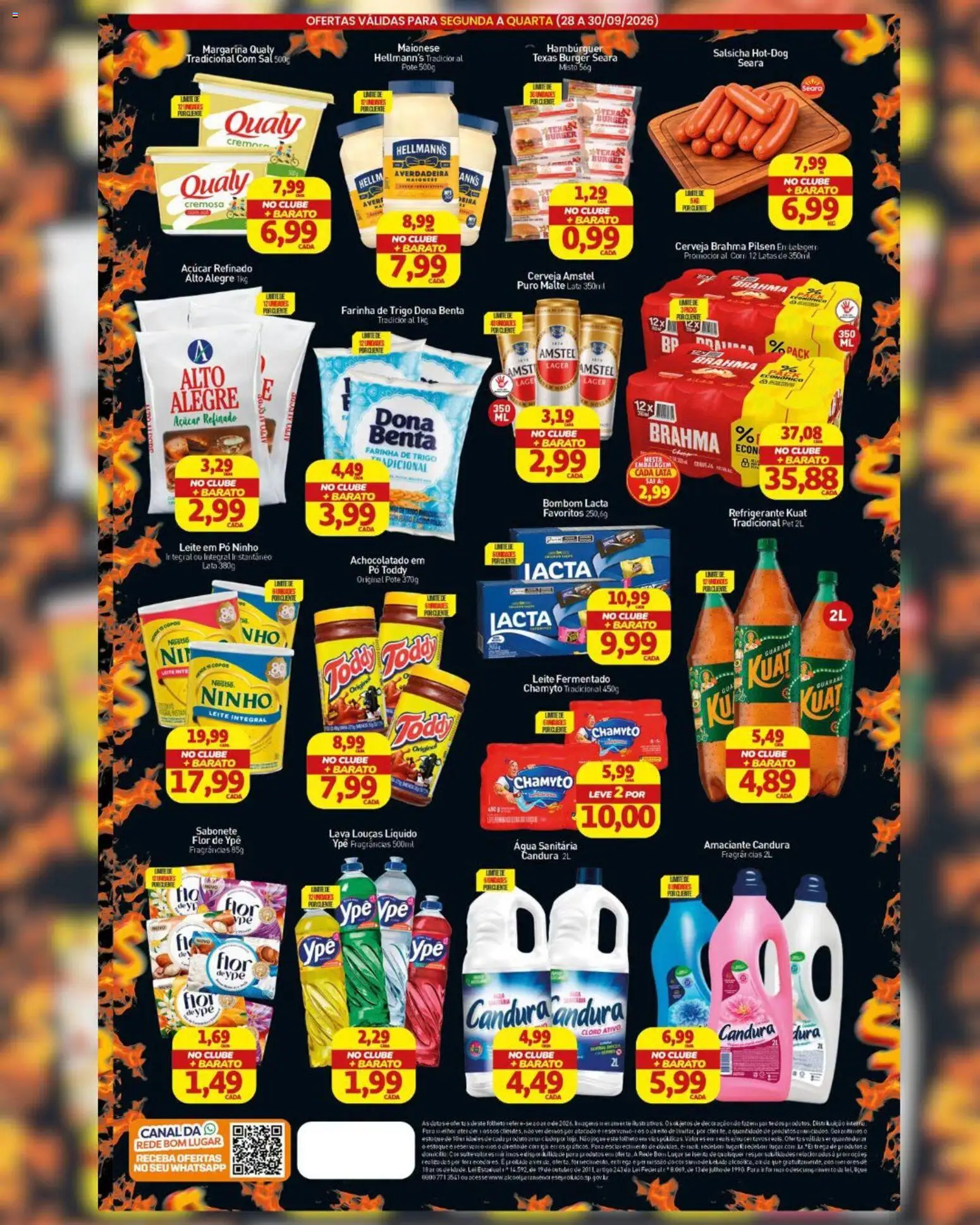 Rede Bom Lugar Folheto - válido de 28/09/2026 | Página: 2 | Produtos: Leite, Sal, Maionese, Leite em pó