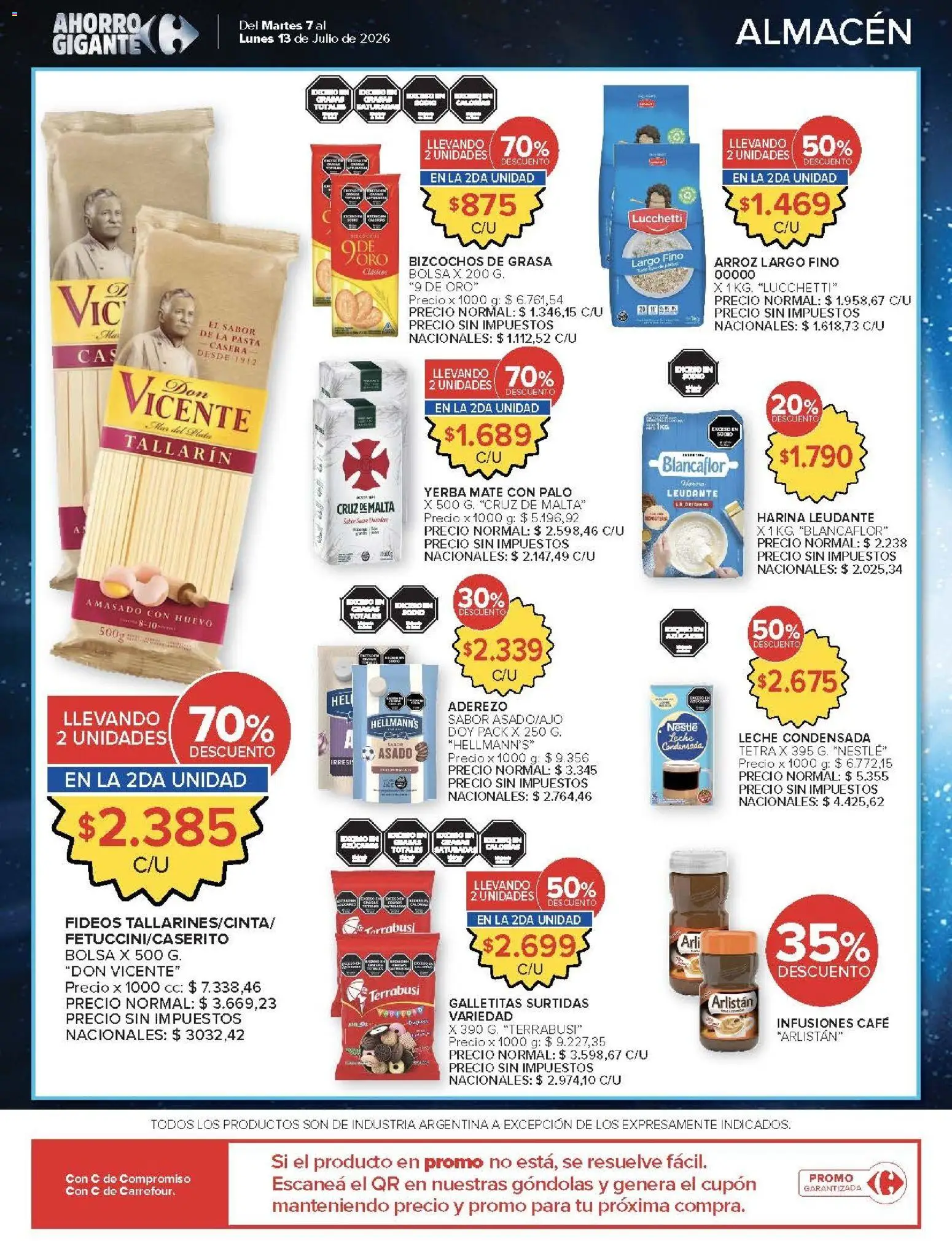 Carrefour - AHORRO AA │ válido desde el 07/07/2026 | Página: 6 | Productos: Mate, Huevo, Arroz, Bizcochos
