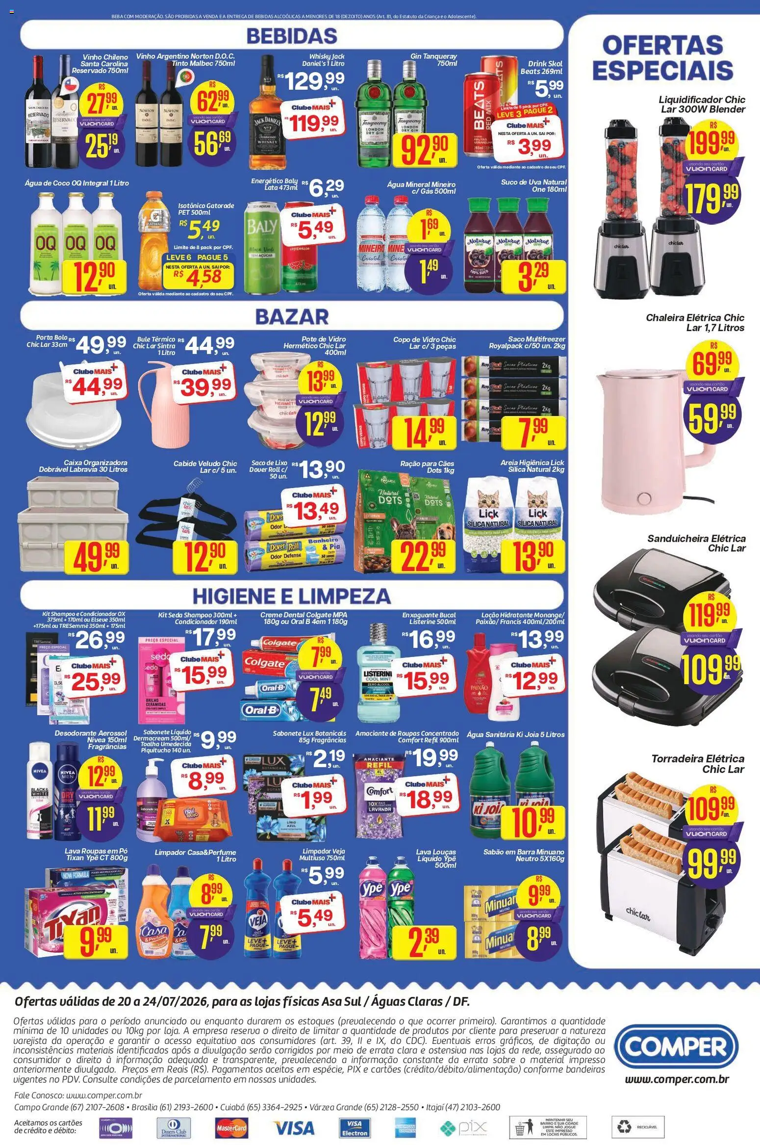 Comper Folheto - válido de 20/07/2026 | Página: 4 | Produtos: Pó, Energético, Sabão, Roupas