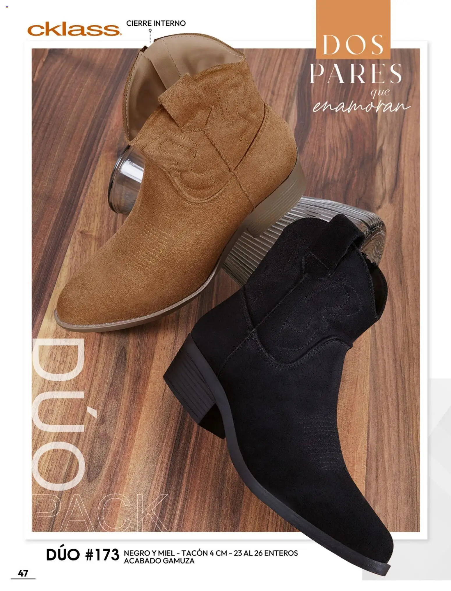 Nuevas ofertas de Cklass válidas en toda la República Mexicana desde el 08/07/2026. ¡Encuentra las mejores ofertas en Cklass catálogo Botas y botines! | Página: 48 | Productos: Gamuza