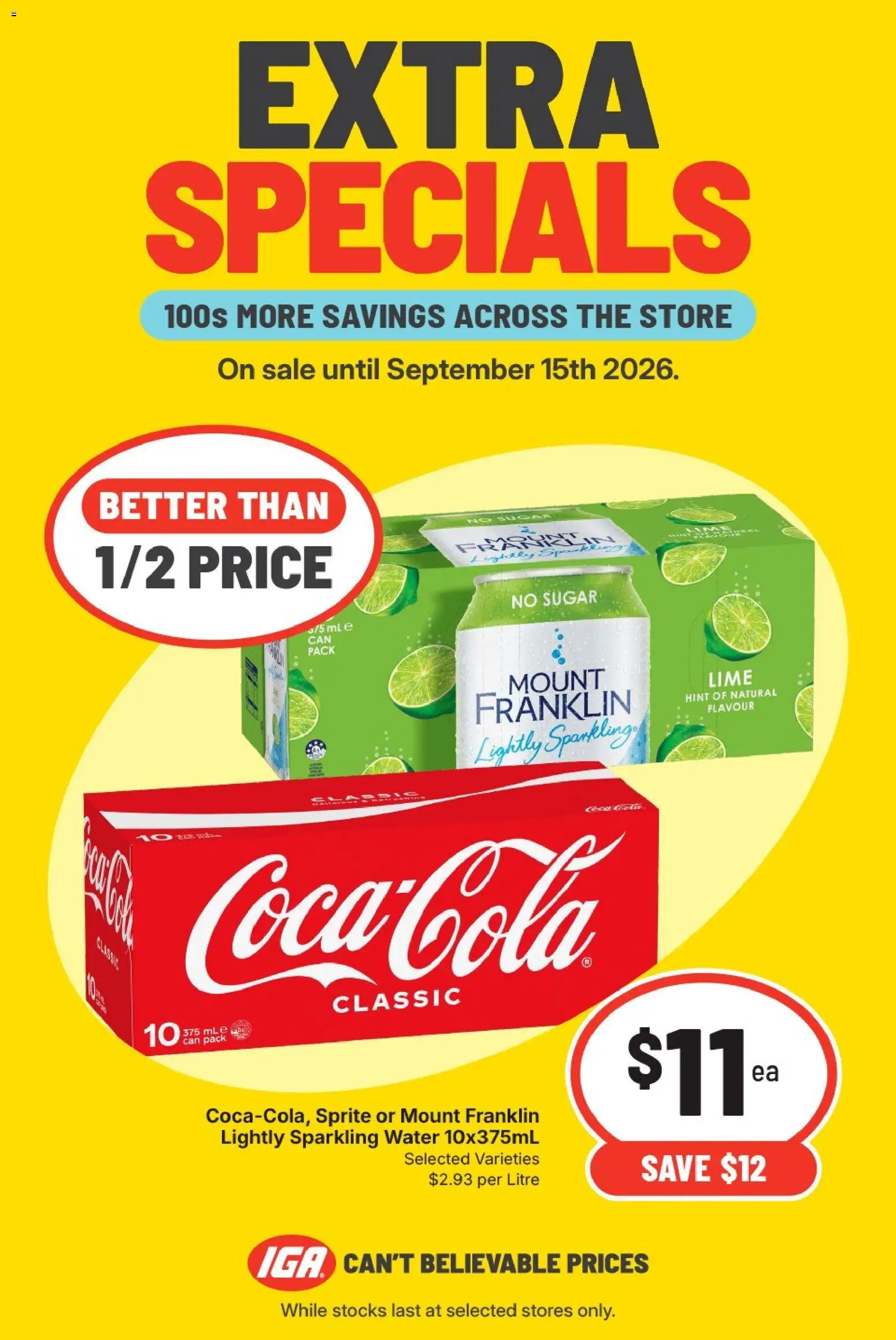 IGA catalogue - valid from 09/09/2026 | Page: 1