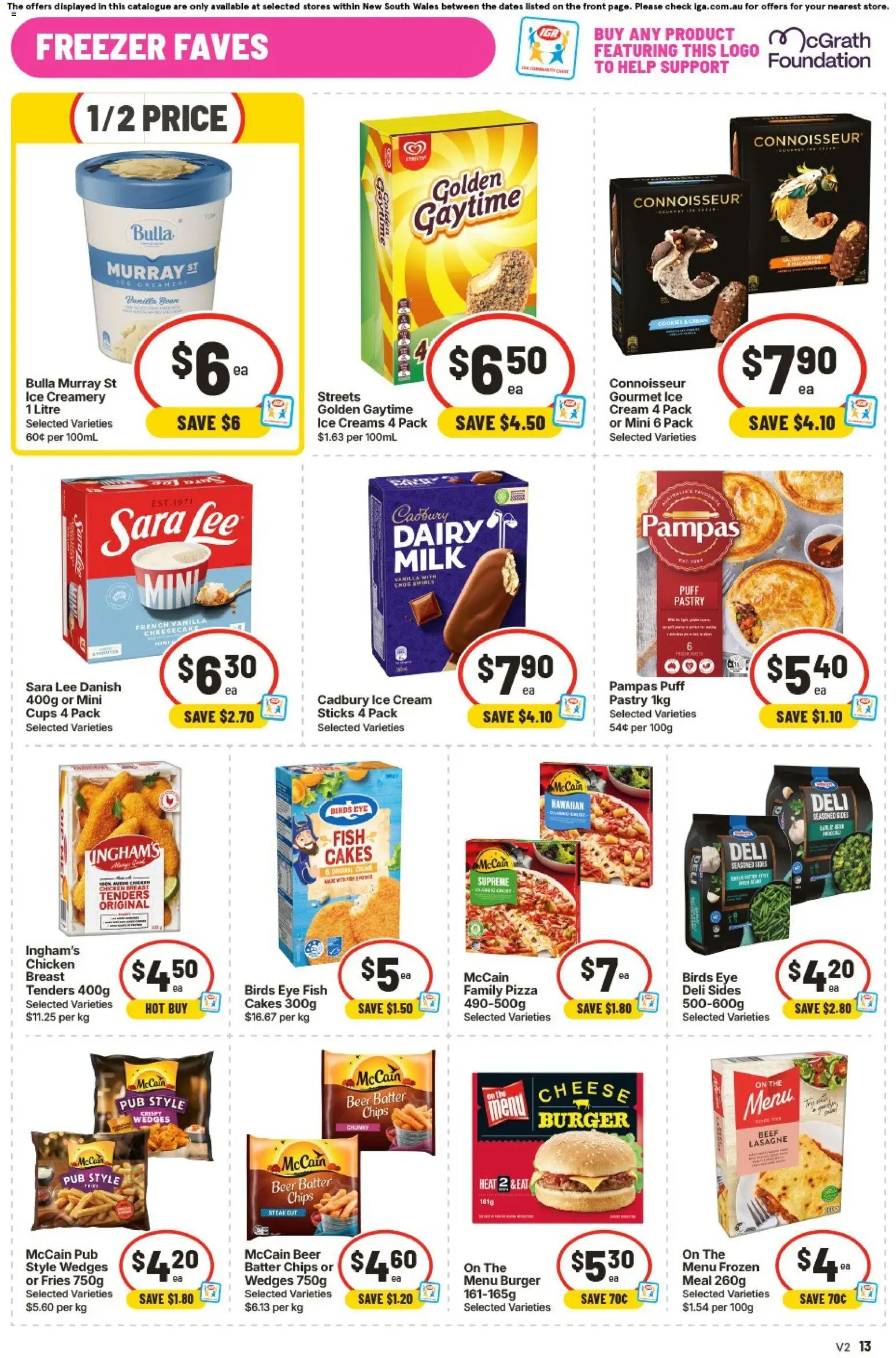 IGA catalogue - valid from 23/09/2026 | Page: 20 | Products: Pizza, Ice cream, Foundation, Vanilla
