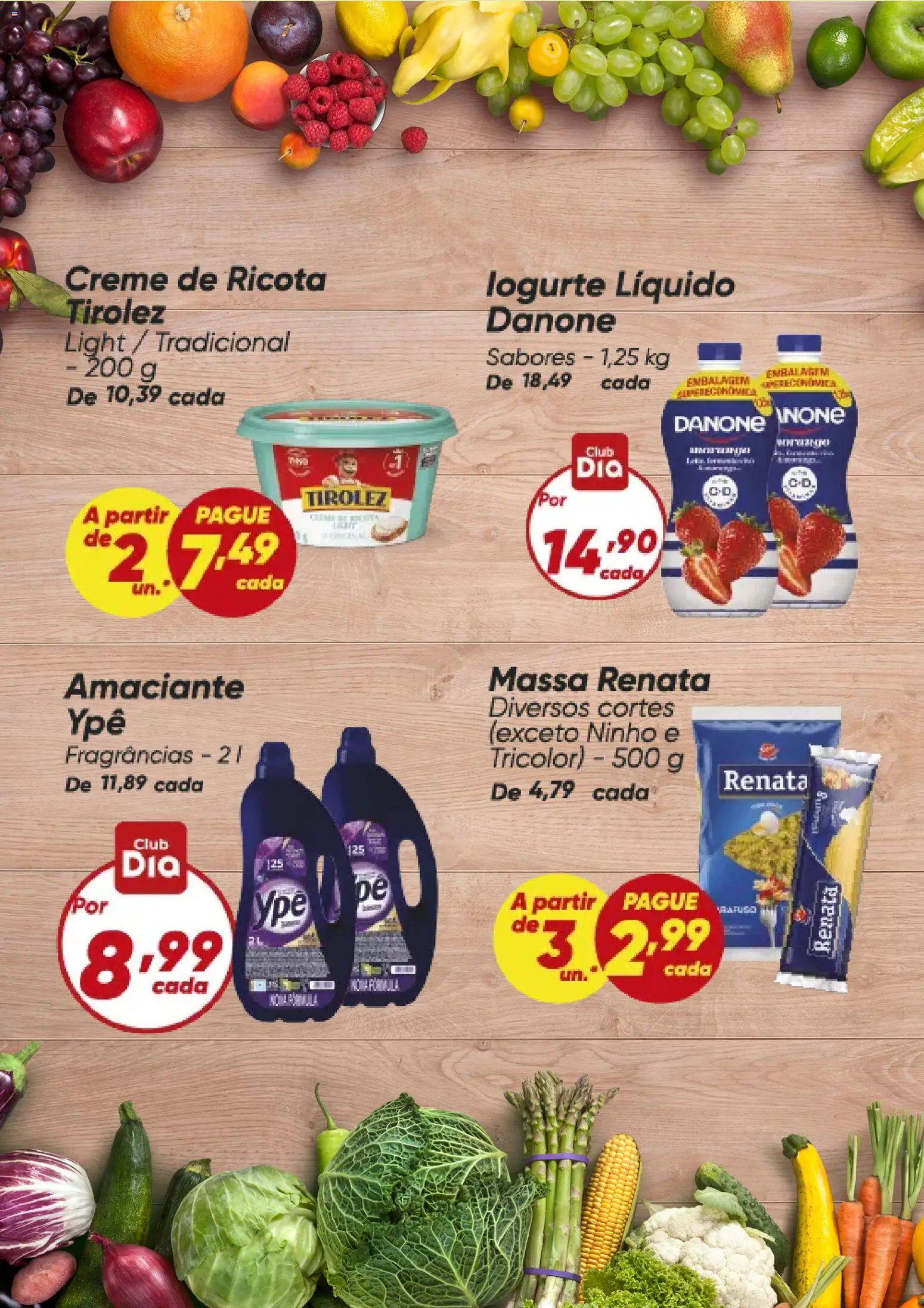 Dia Folheto - válido de 02/07/2026 | Página: 5 | Produtos: Ricota, Massa, Creme, Amaciante