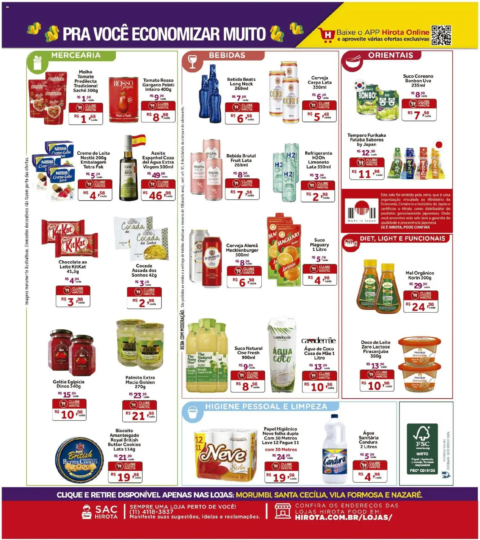 Hirota Food Folheto - válido de 29.05.2026 | Página: 2 | Produtos: Cará, Chocolate, Cerveja, Kit Kat