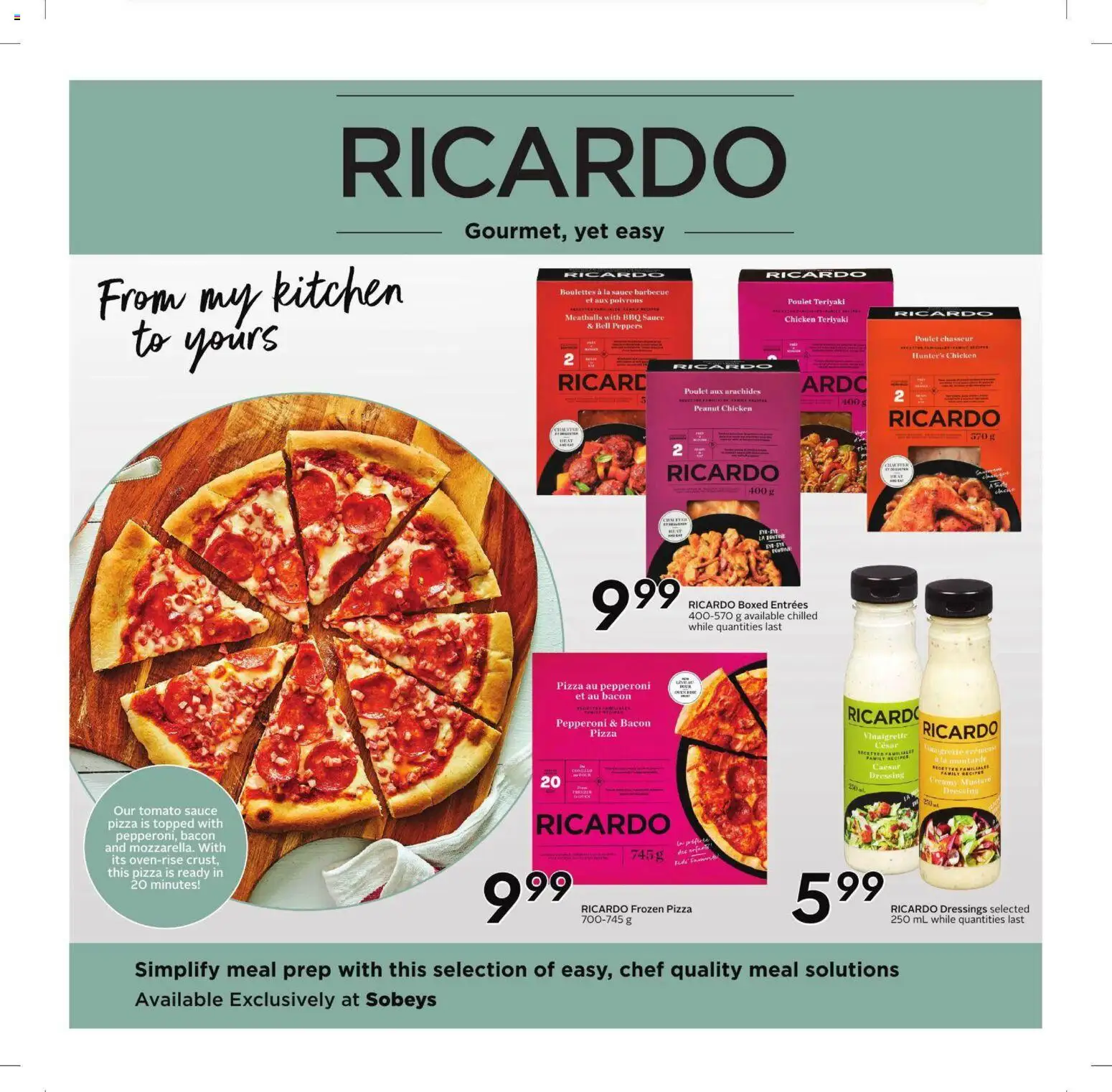Sobeys flyer valid from Jul 9, 2026 | Page: 21 | Products: Pizza, Chicken