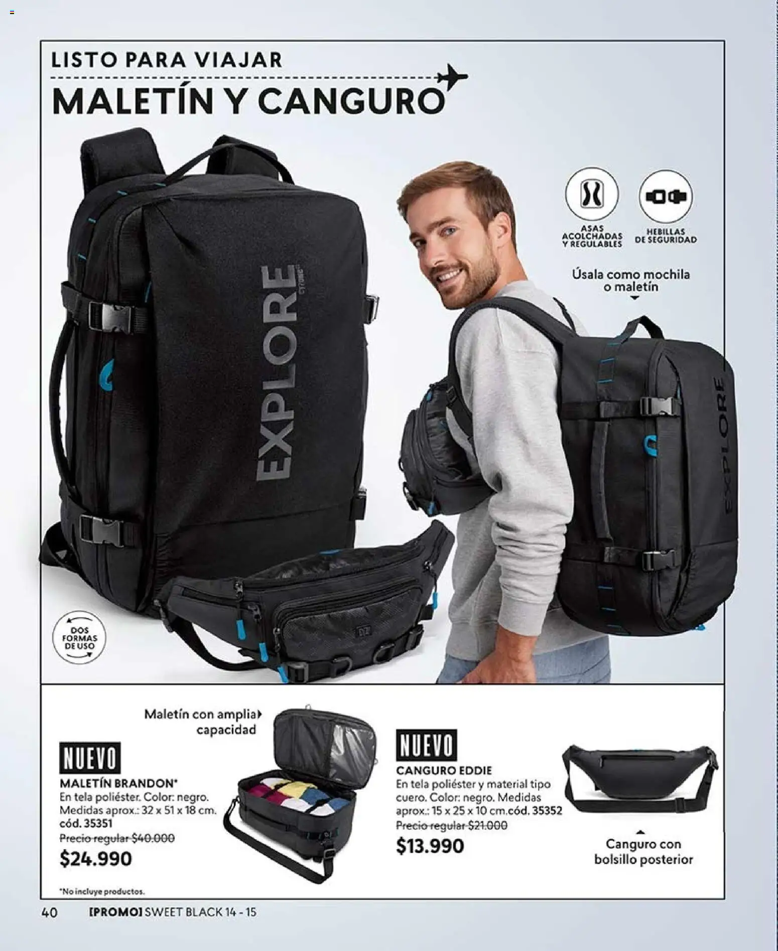 Catálogo CyZone Campaña 13 │ válido desde el 26.07.2026 | Página: 40 | Productos: Maletin, Mochila