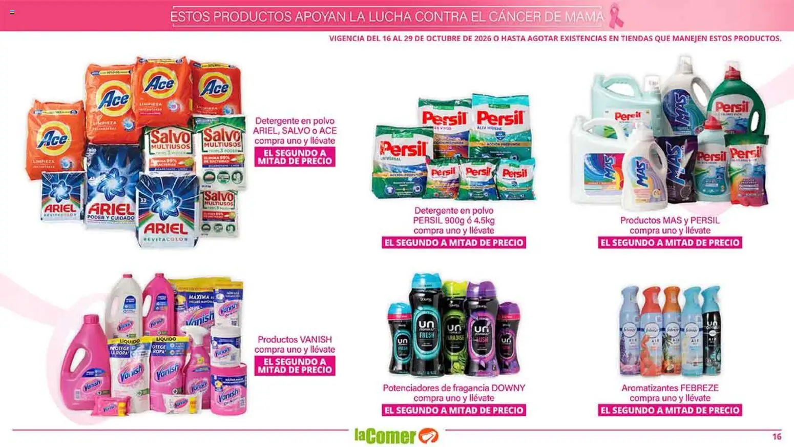 Nuevas ofertas de La Comer válidas en toda la República Mexicana desde el 16/10/2026. ¡Encuentra las mejores ofertas en La Comer folleto es la tienda rosa! | Página: 16