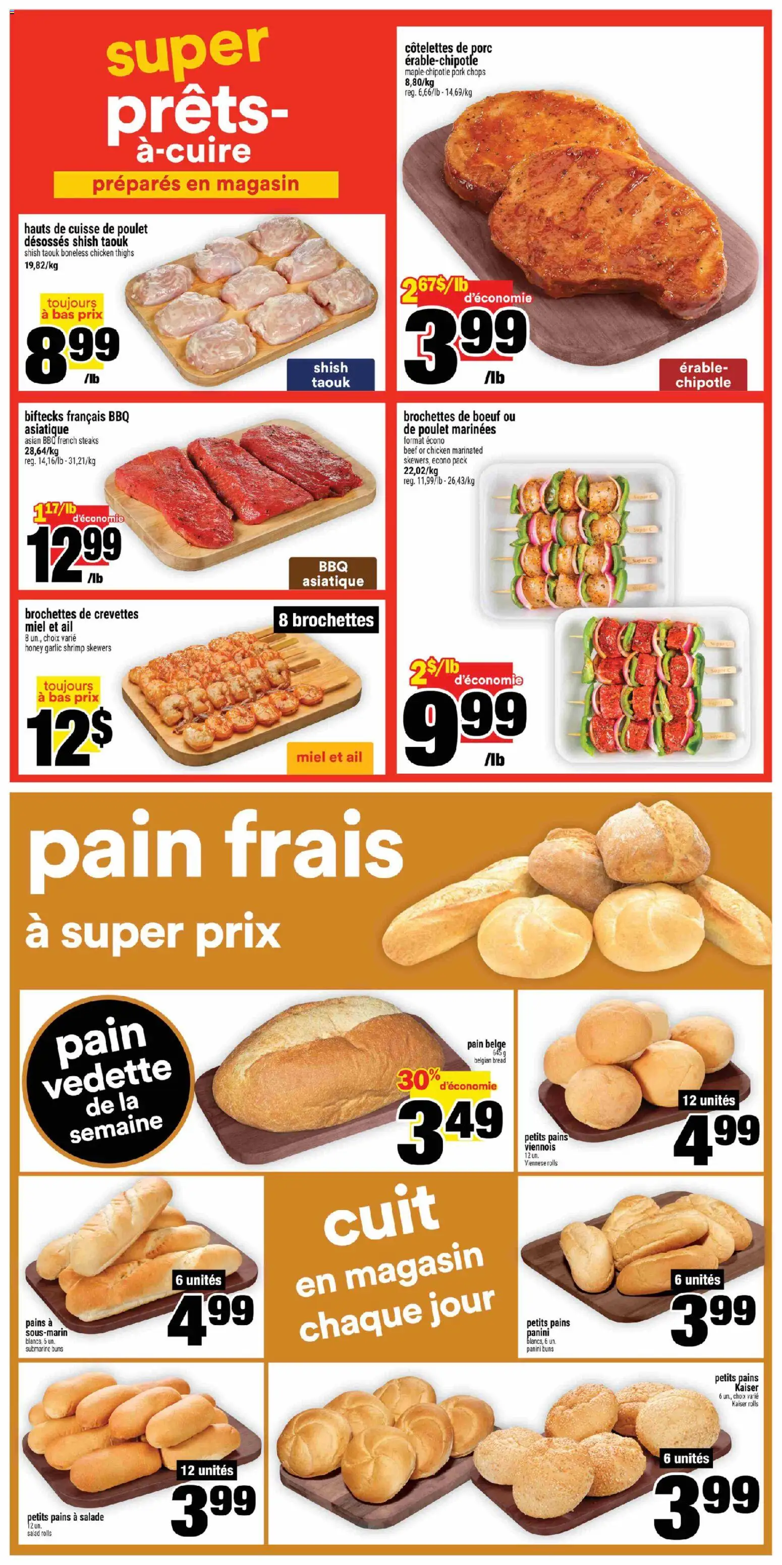 Super C flyer valid from Aug 6, 2026 | Page: 8 | Products: Beef, Salad, Chicken, Pork