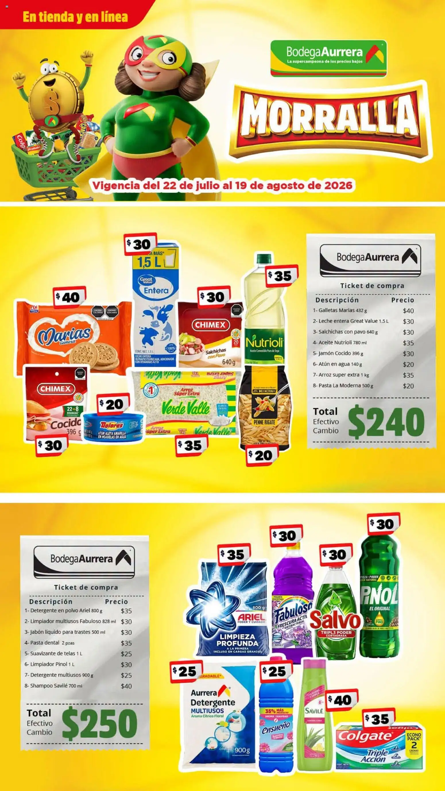 Bodega Aurrerá folleto (22/07/2026 - 19/08/2026) catalogue cover
