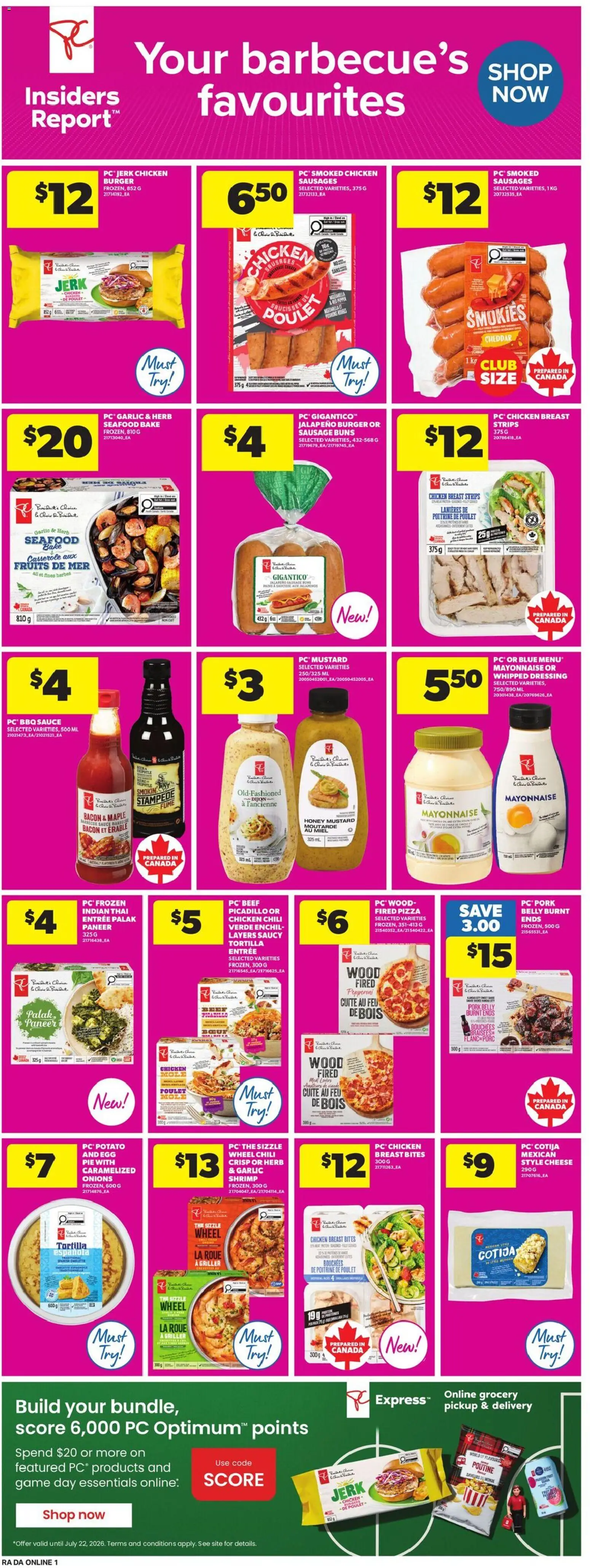 Atlantic Superstore flyer valid from Jul 2, 2026 | Page: 7 | Products: Beef, PC, Cheese, Pork