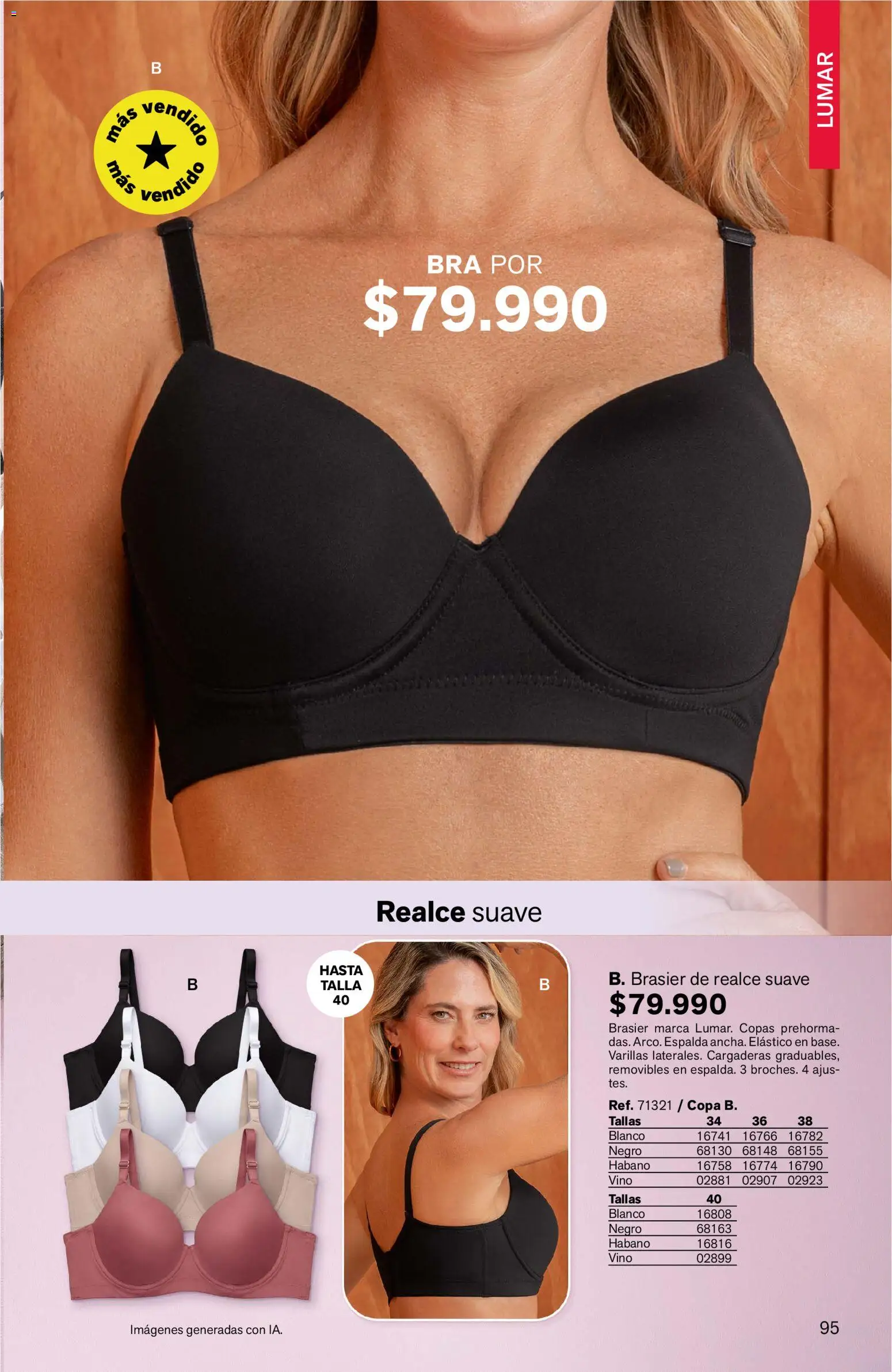 Leonisa revista - valida desde el 11/09/2026 | Página: 95 | Productos: Brasier, Vino