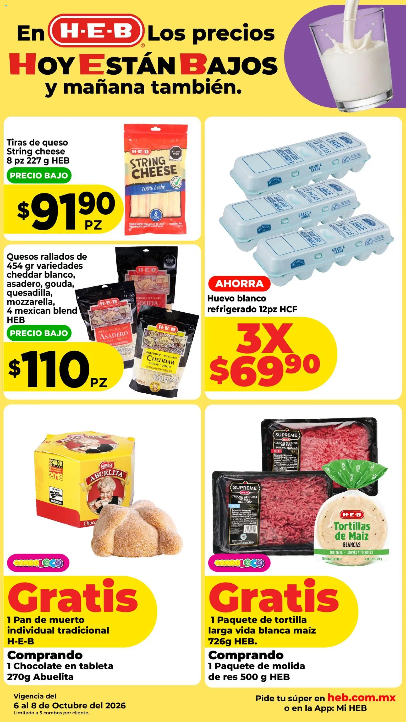 Nuevas ofertas de H-E-B válidas en toda la República Mexicana desde el 06/10/2026. ¡Encuentra las mejores ofertas en H-E-B folleto! | Página: 3