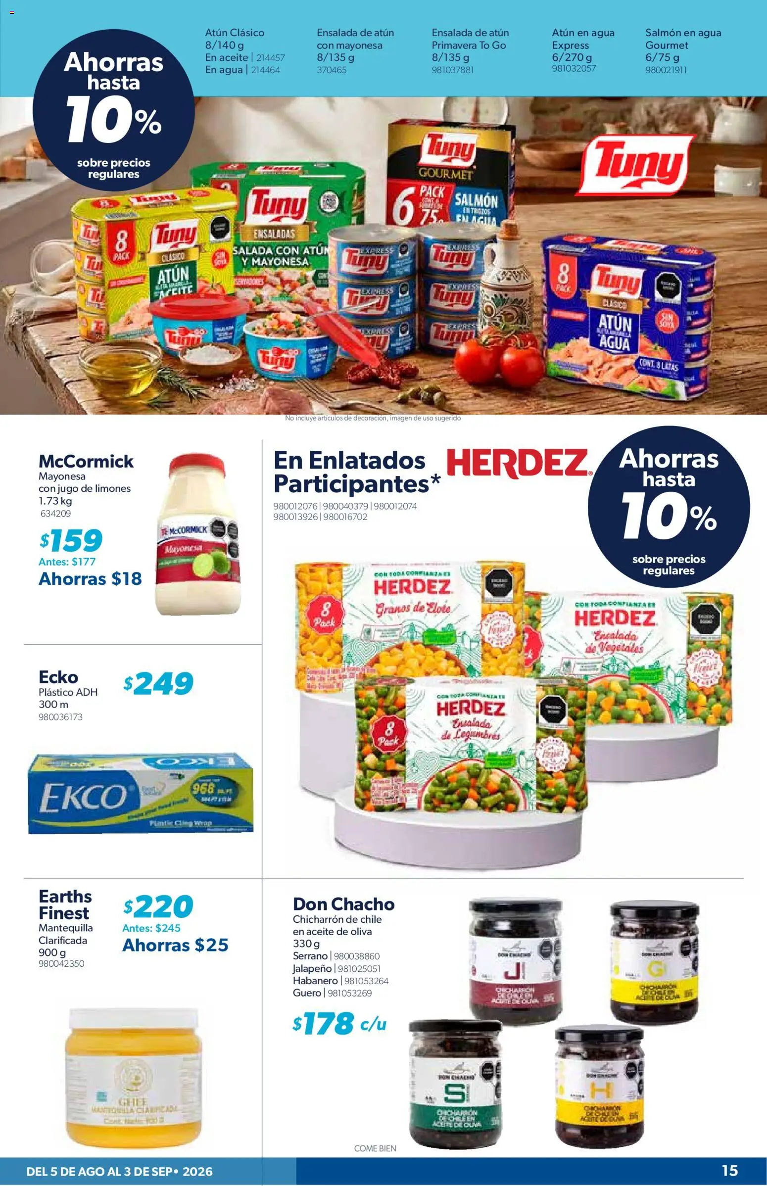 Nuevas ofertas de Sam's Club válidas en toda la República Mexicana desde el 05/08/2026. ¡Encuentra las mejores ofertas en Sam's Club catálogo! | Página: 15